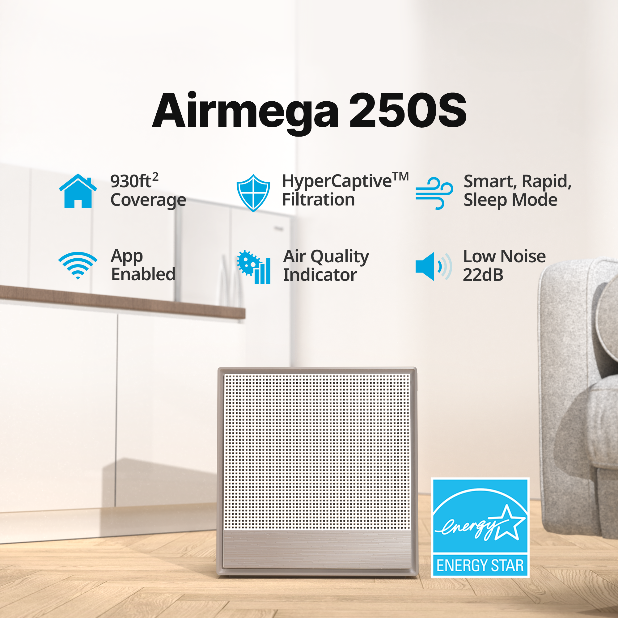 Airmega 250 key features