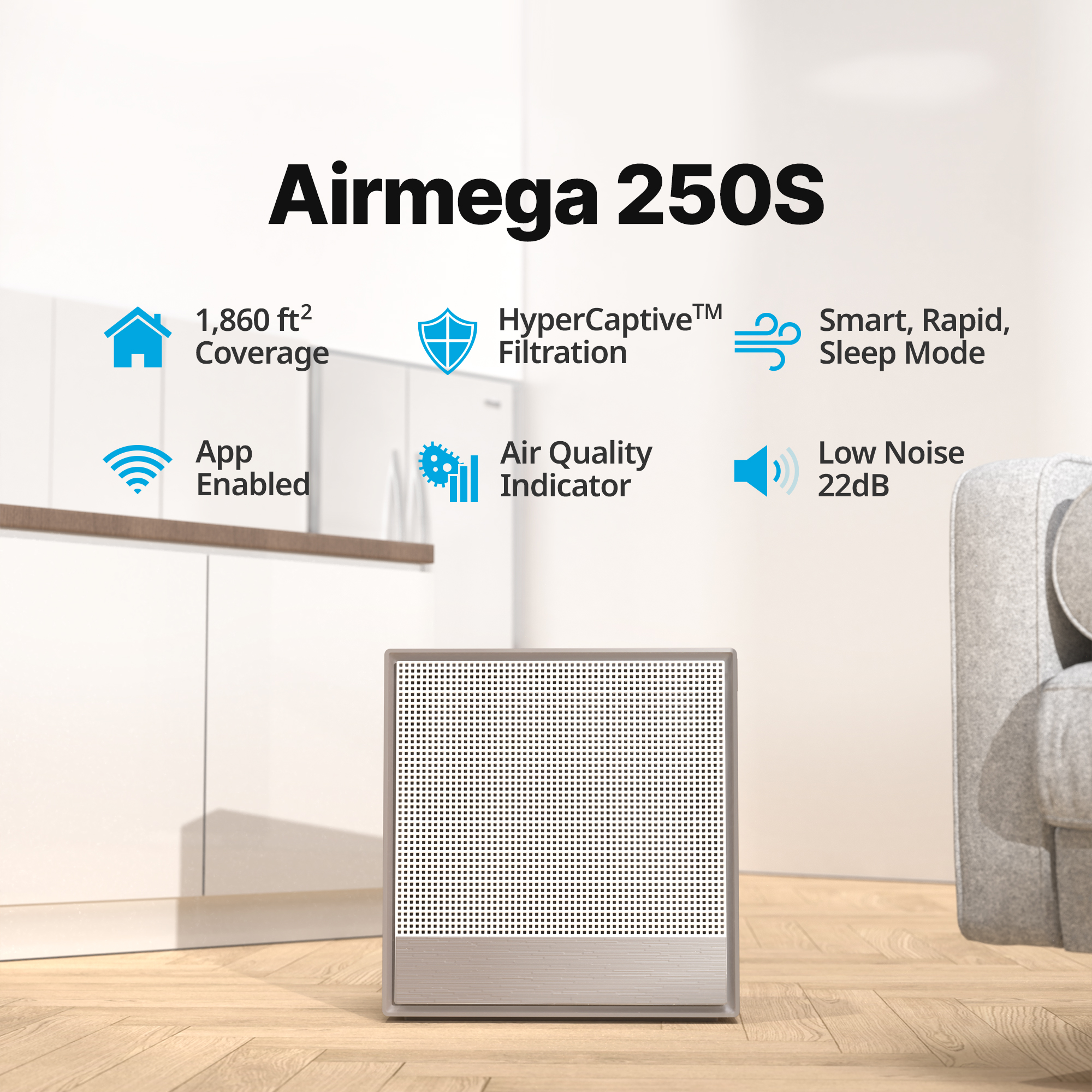 Airmega 250 key features