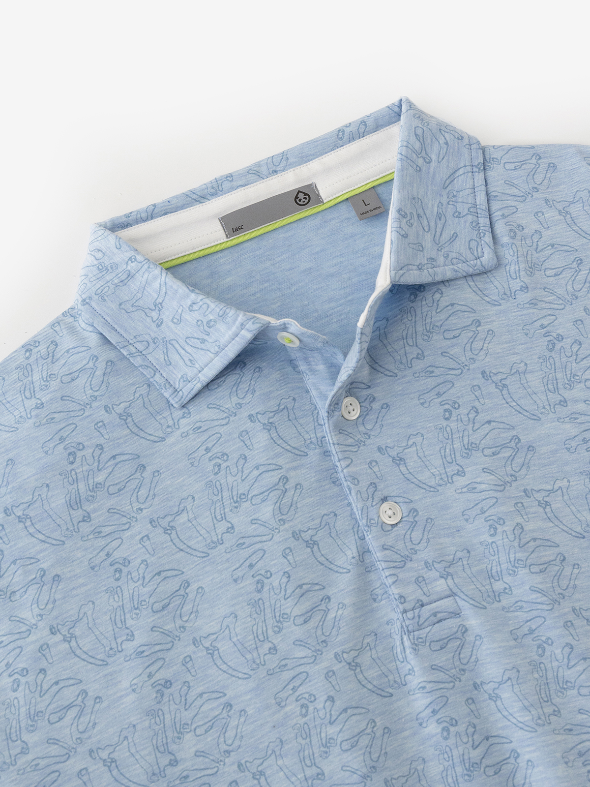 Cloud Lightweight Polo Course Print