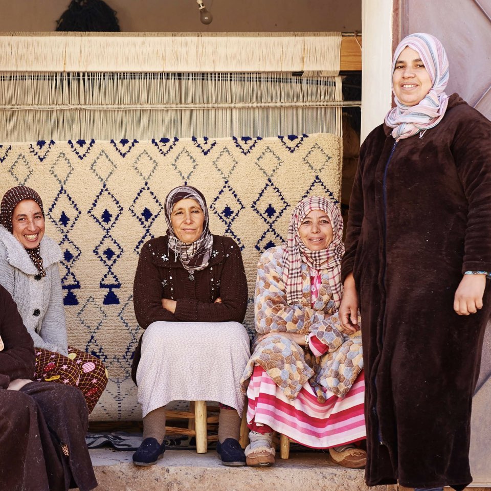 Aziza Wool Beni Ourain Area Rug | The Citizenry