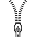 Reißverschluss-Symbol