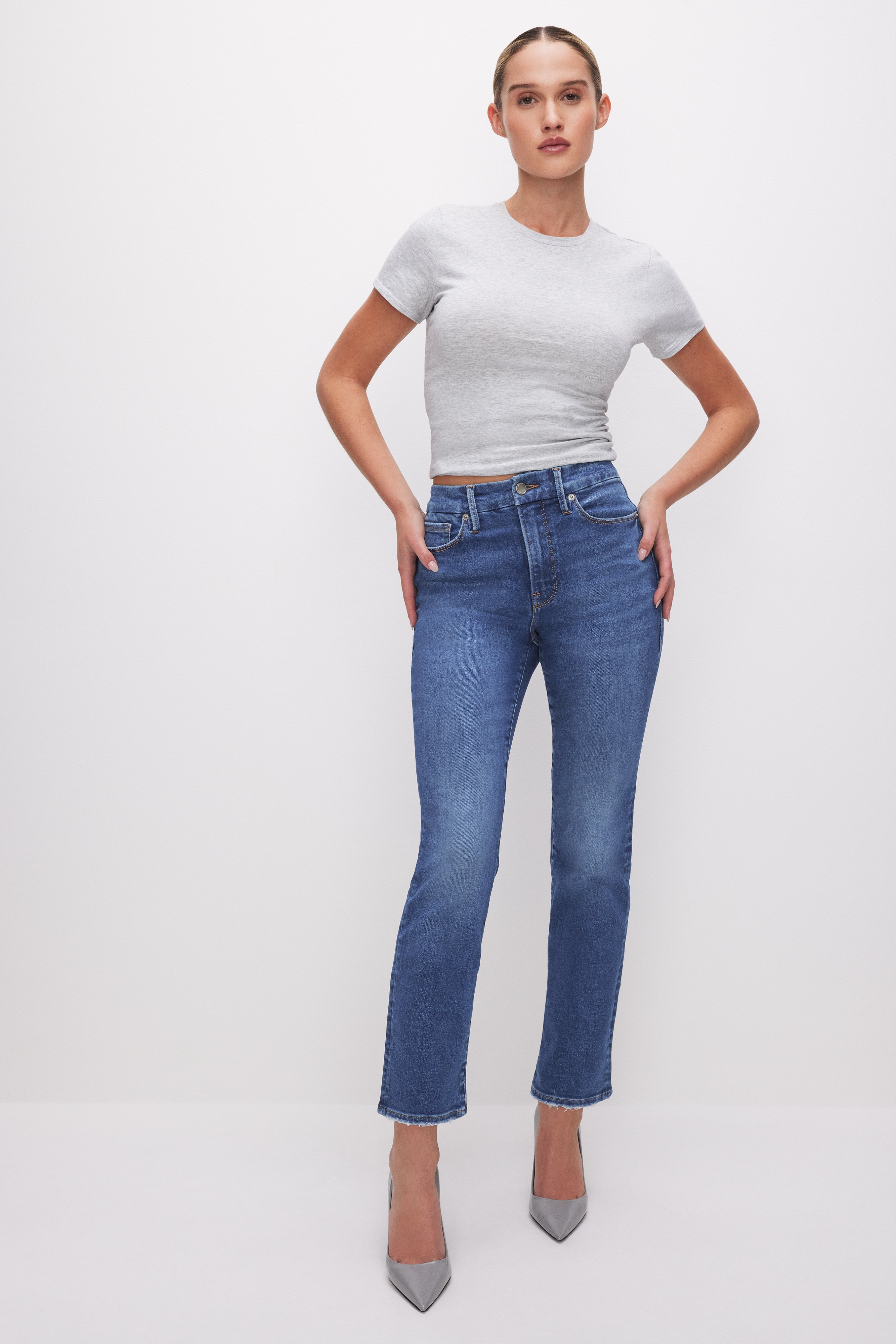 Styled with ALWAYS FITS GOOD LEGS STRAIGHT JEANS | INDIGO602