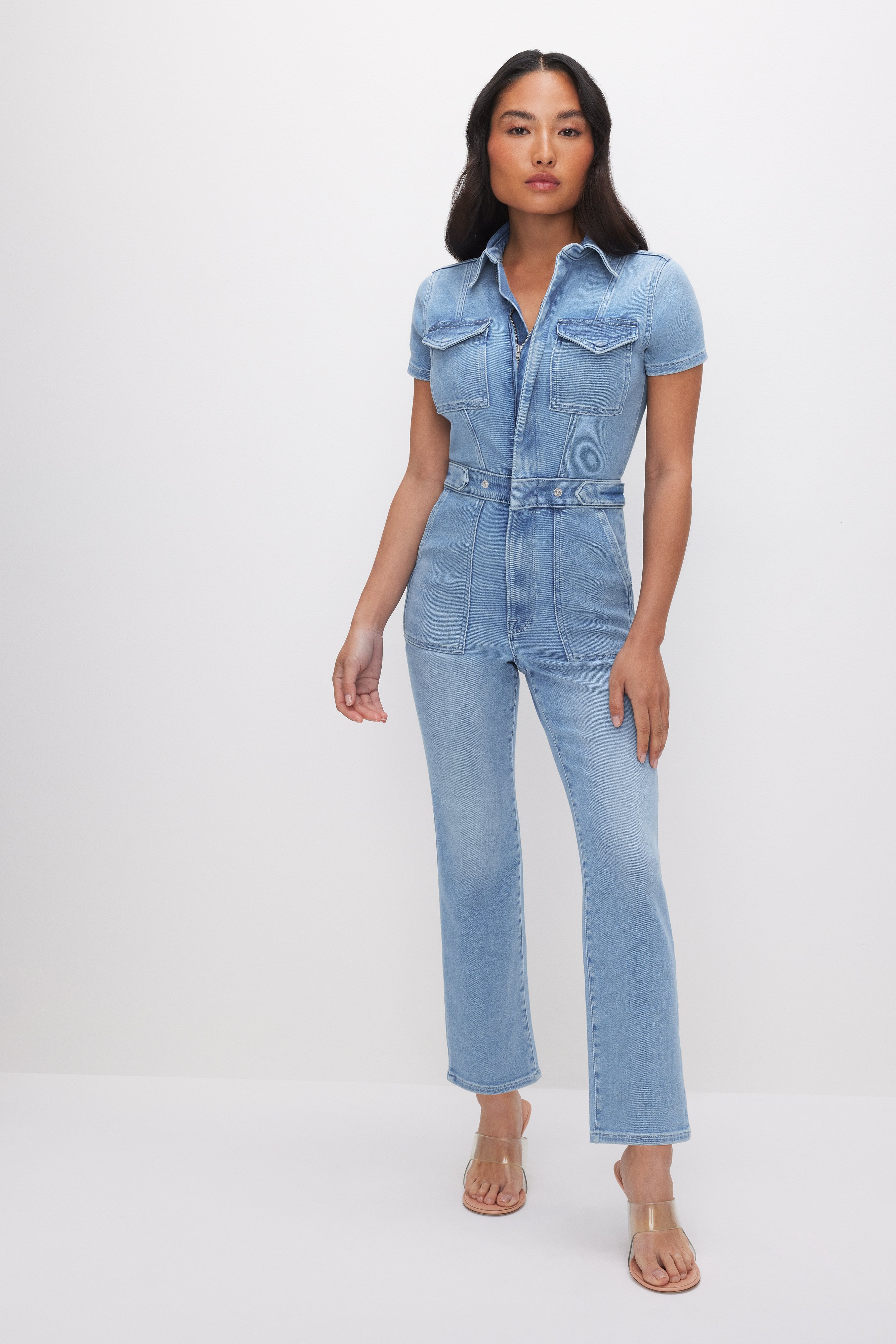 Styled with PETITE FIT FOR SUCCESS JUMPSUIT | BLUE274
