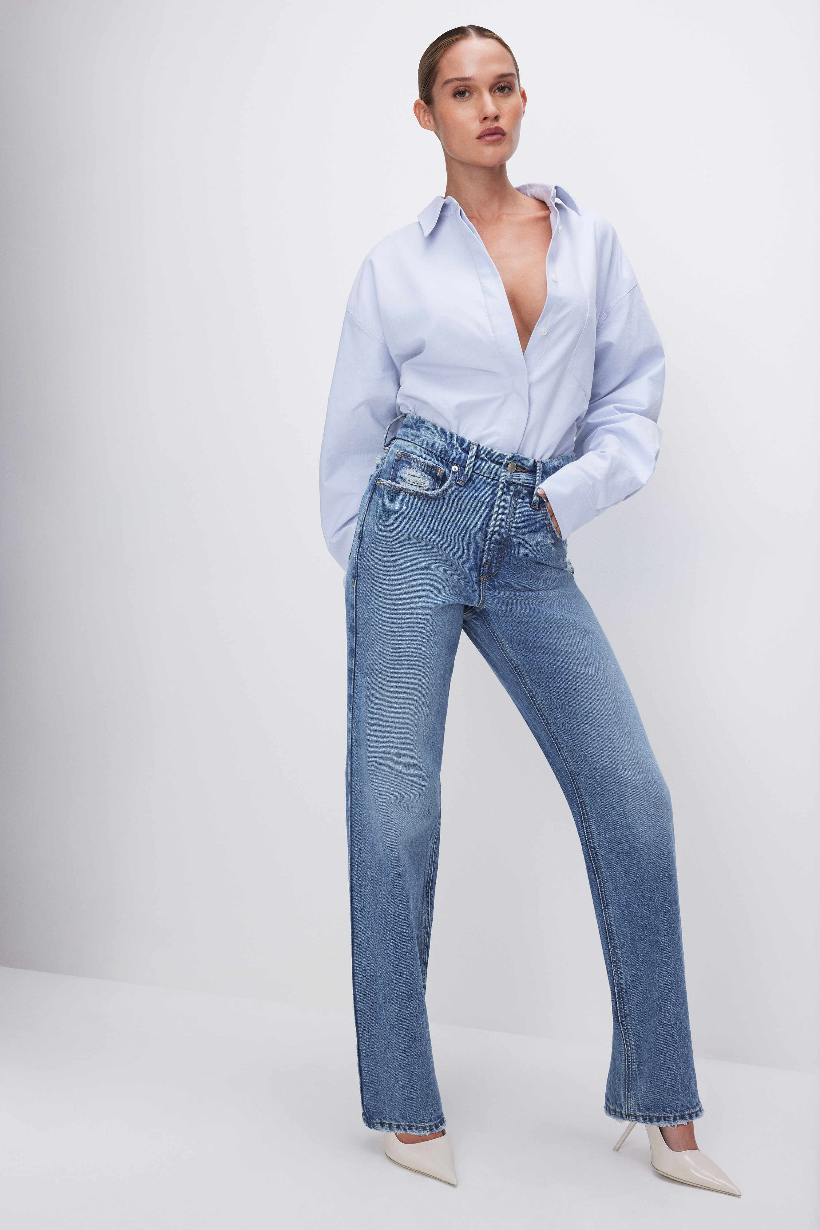 Styled with GOOD '90s RELAXED JEANS | INDIGO633