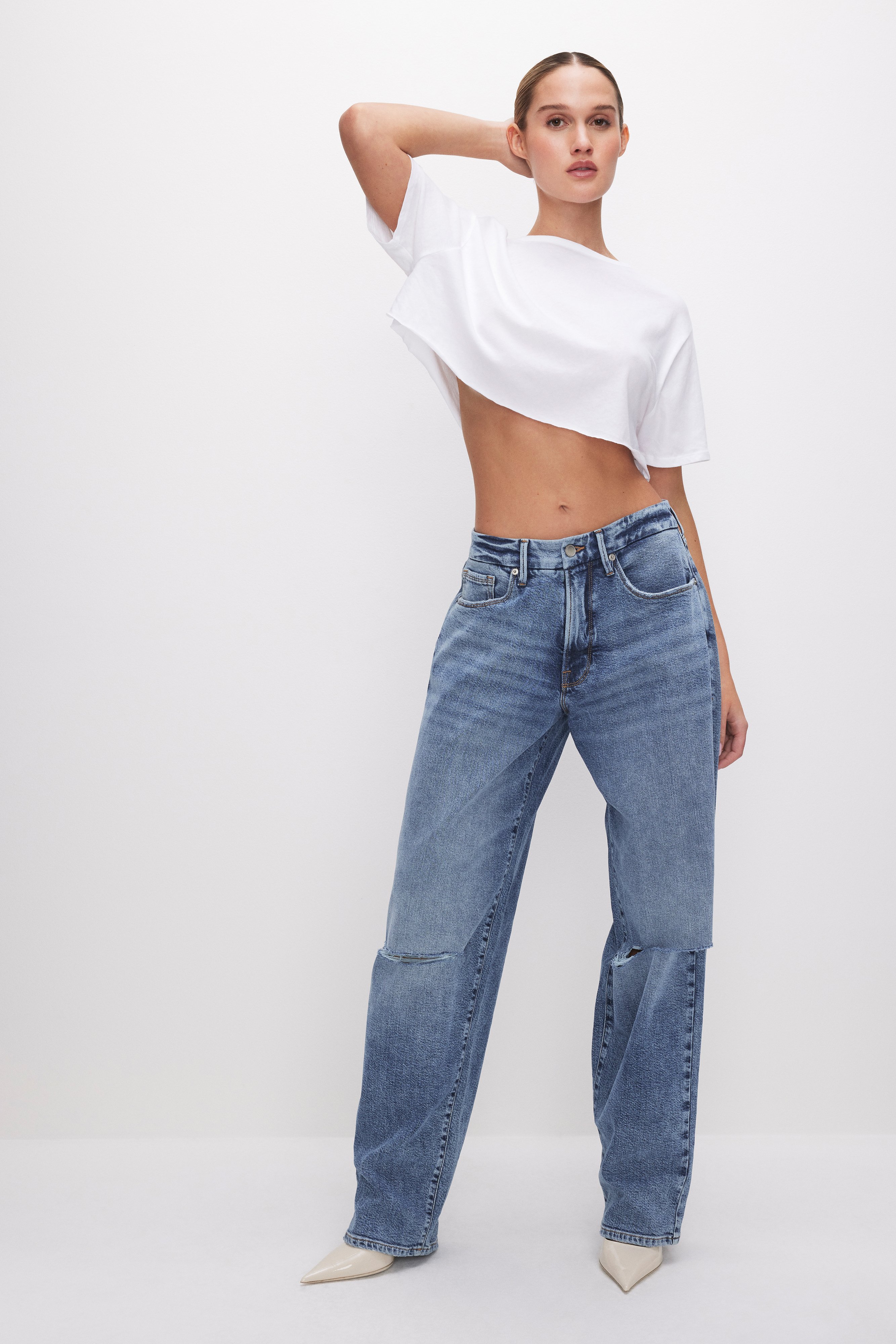 Styled with GOOD '90s LOOSE JEANS | INDIGO608