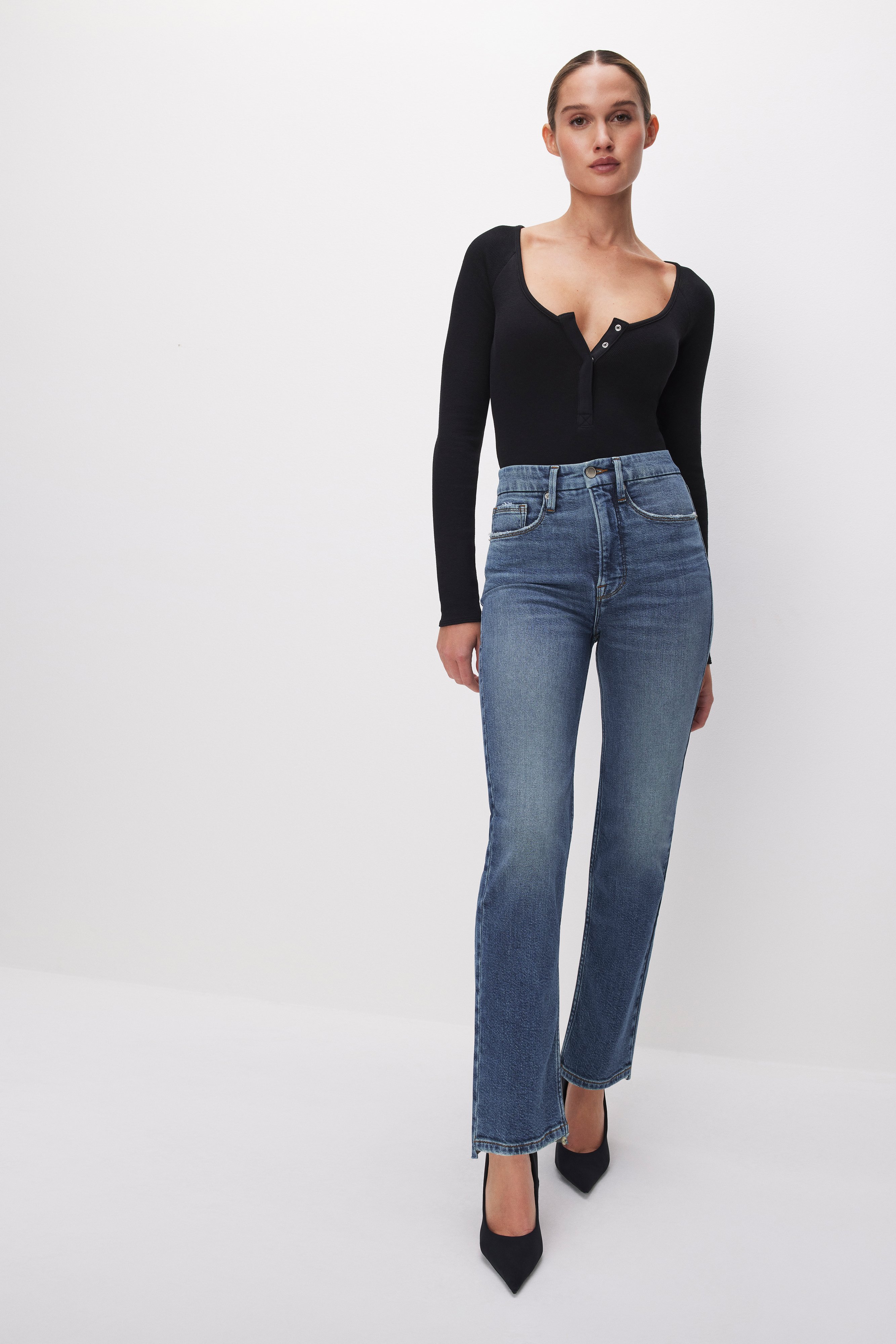 Styled with GOOD BOY STRAIGHT CROPPED JEANS | INDIGO604