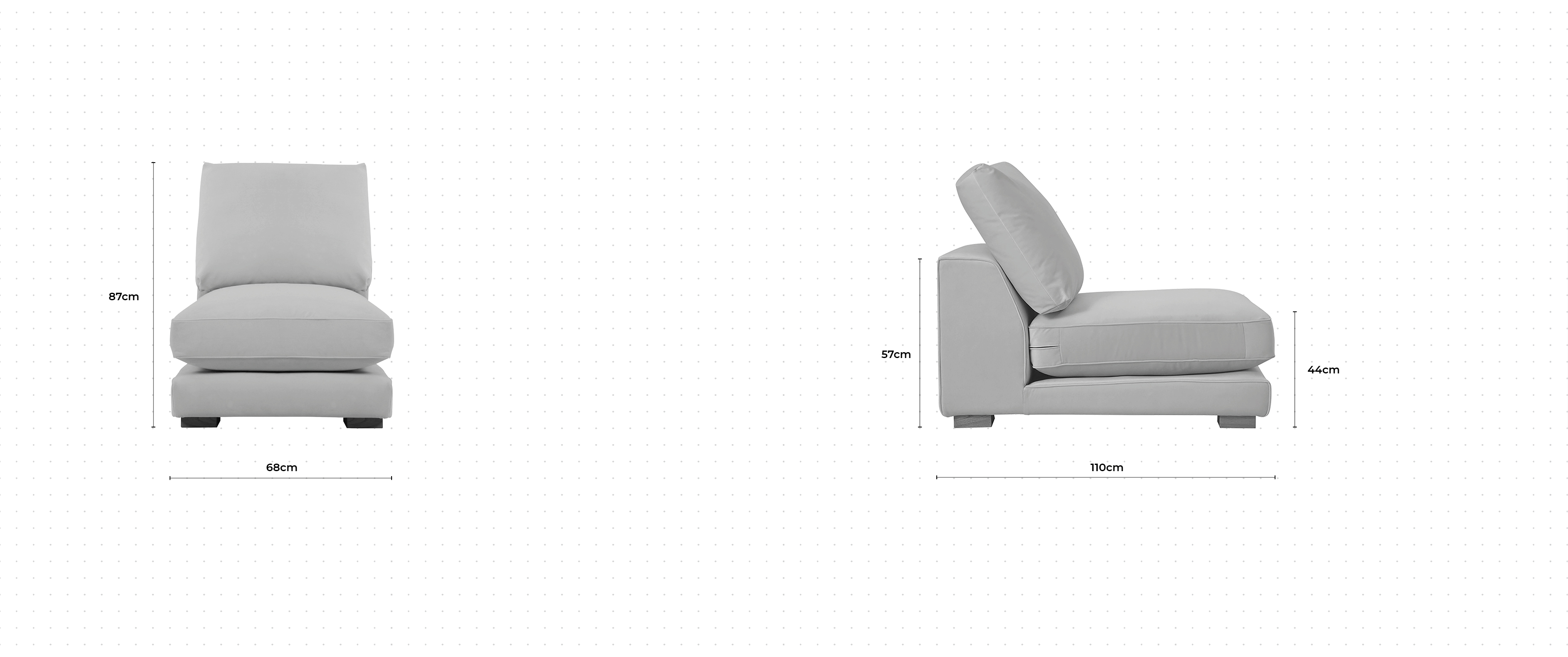 Dillon Small Single Unit dimensions