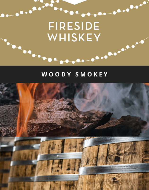 Collage for Fireside Whiskey Wooden-Wick 14oz Jar Candle