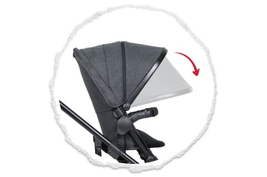 expansive UPF50+ sun hood protection