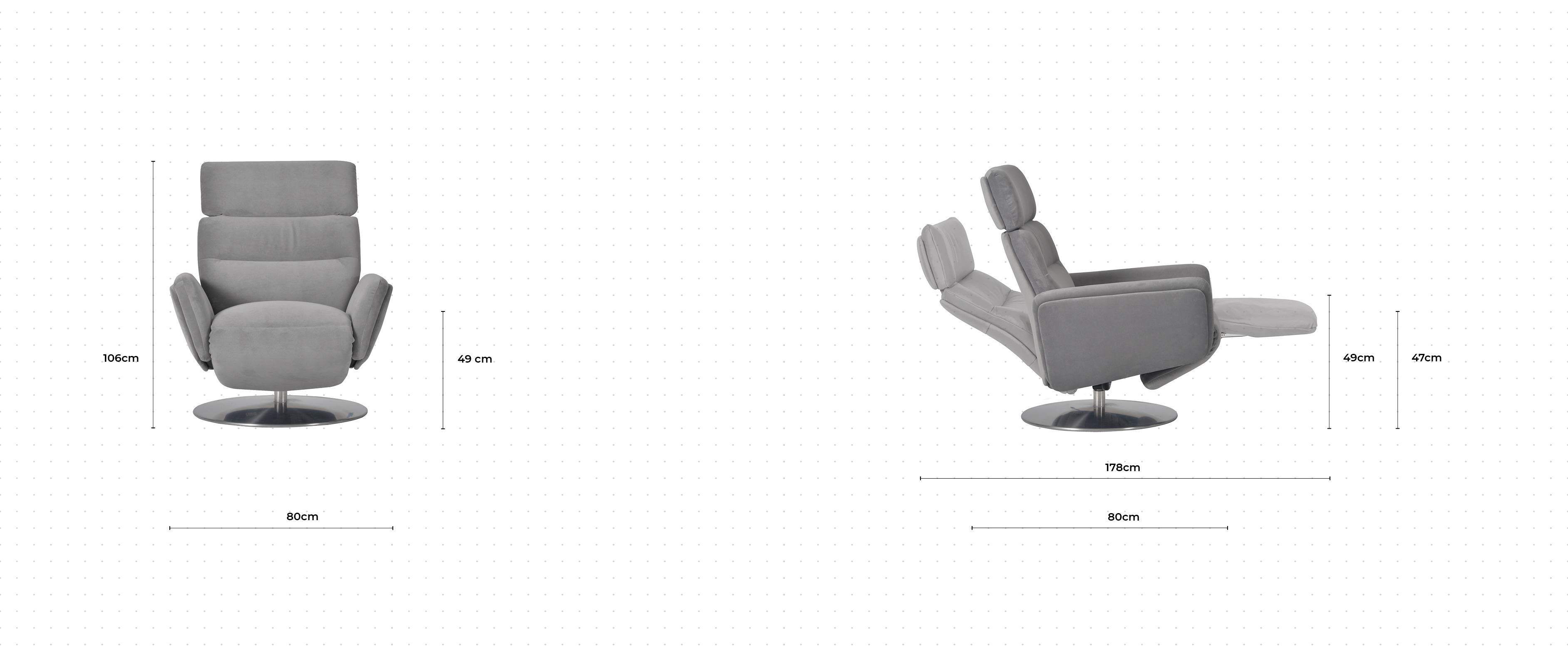 Lee Armchair dimensions