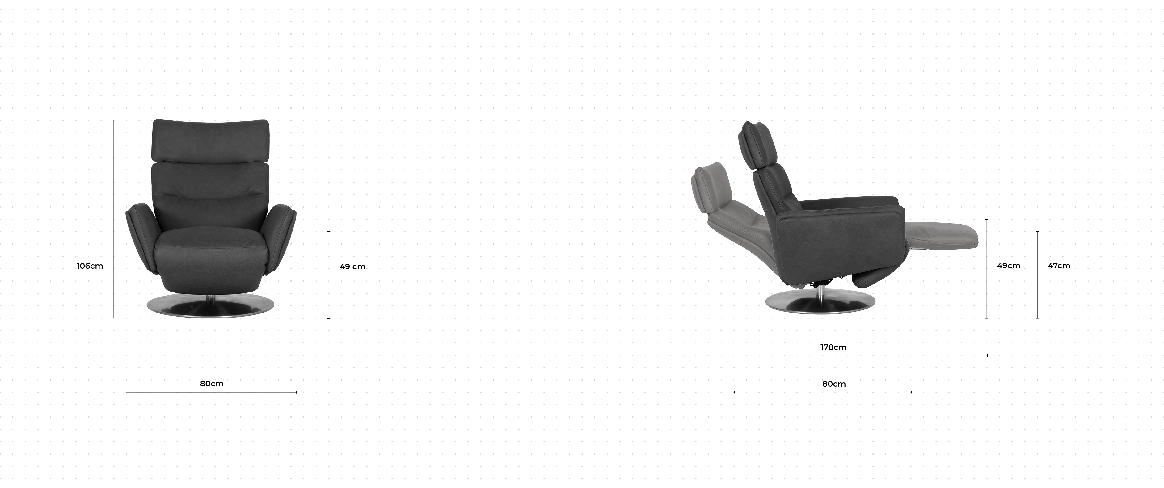 Lee Armchair dimensions