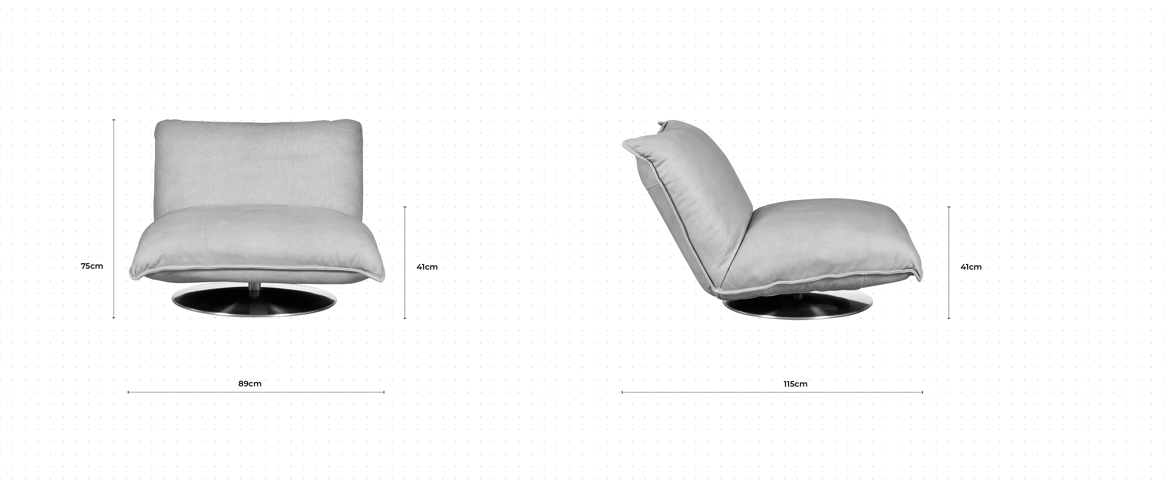 Anderson Swivel Chair dimensions