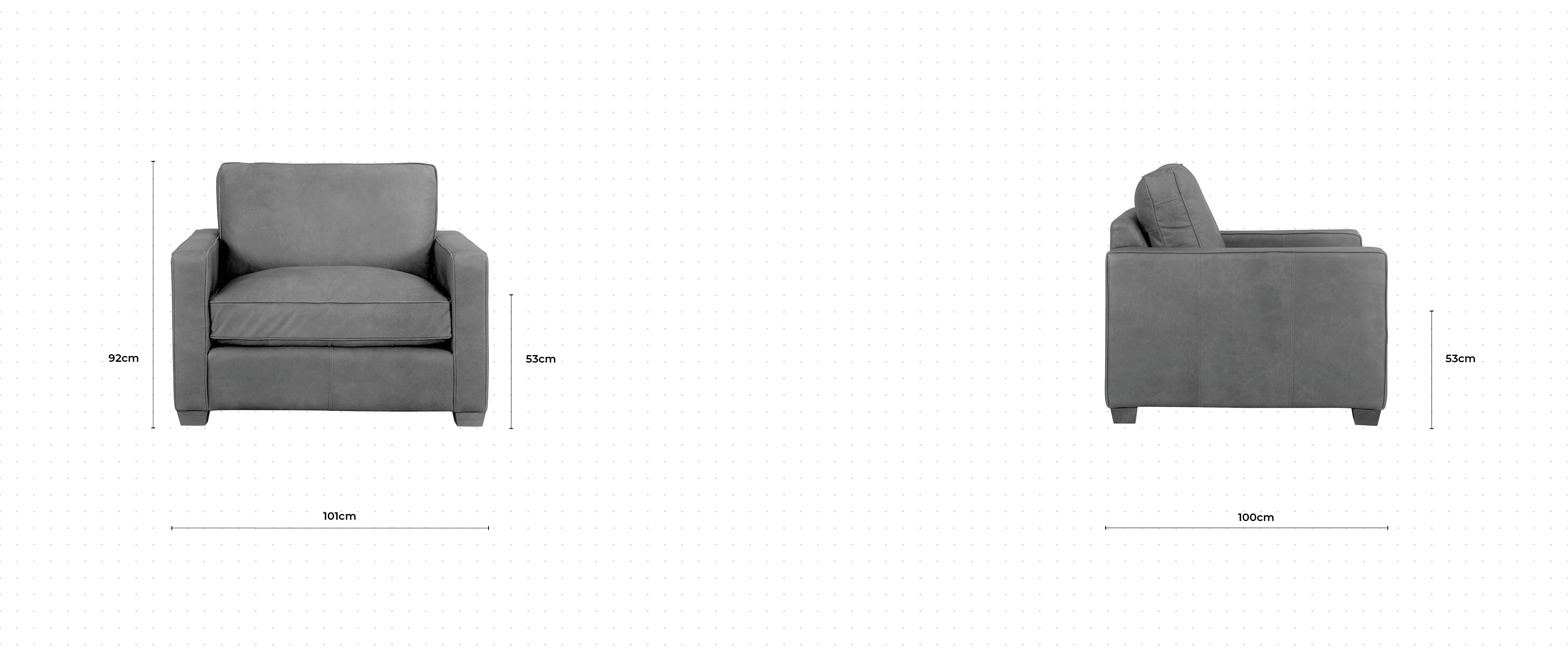 Blake Armchair dimensions