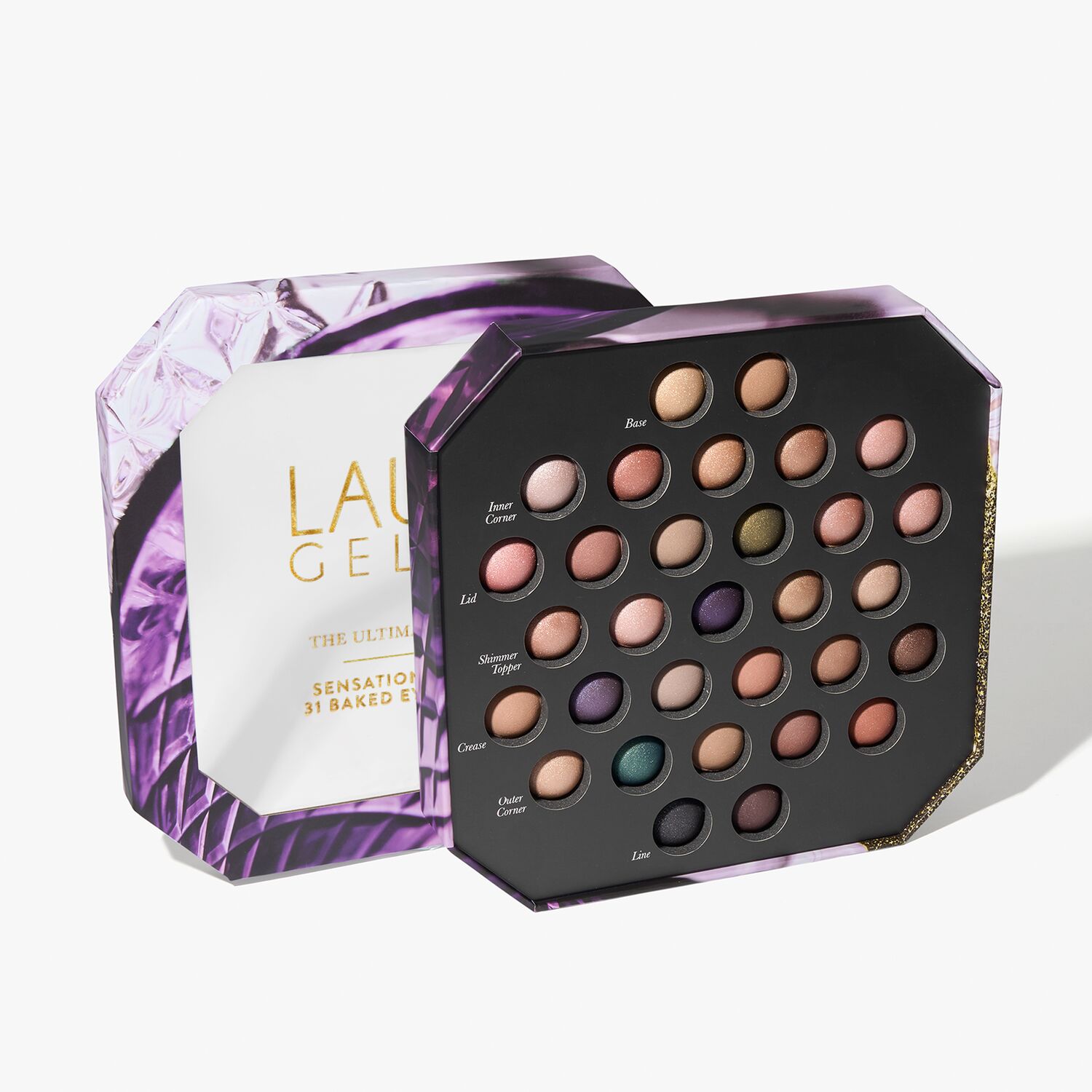 LAURA GELLER NEW YORK Annual Party in a Palette Guest of Honor Gift set  -Curated 4 Full Face Makeup Palettes- Includes eyeshadow, highlighter, and