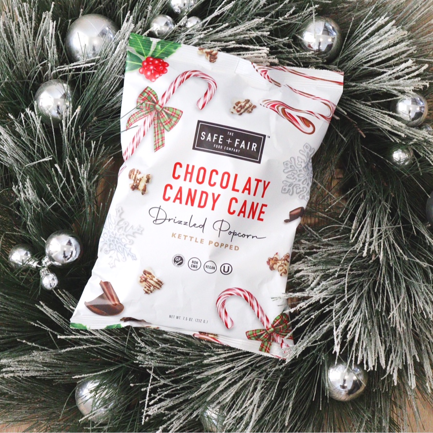 Chocolaty Candy Cane Drizzled Popcorn Pack