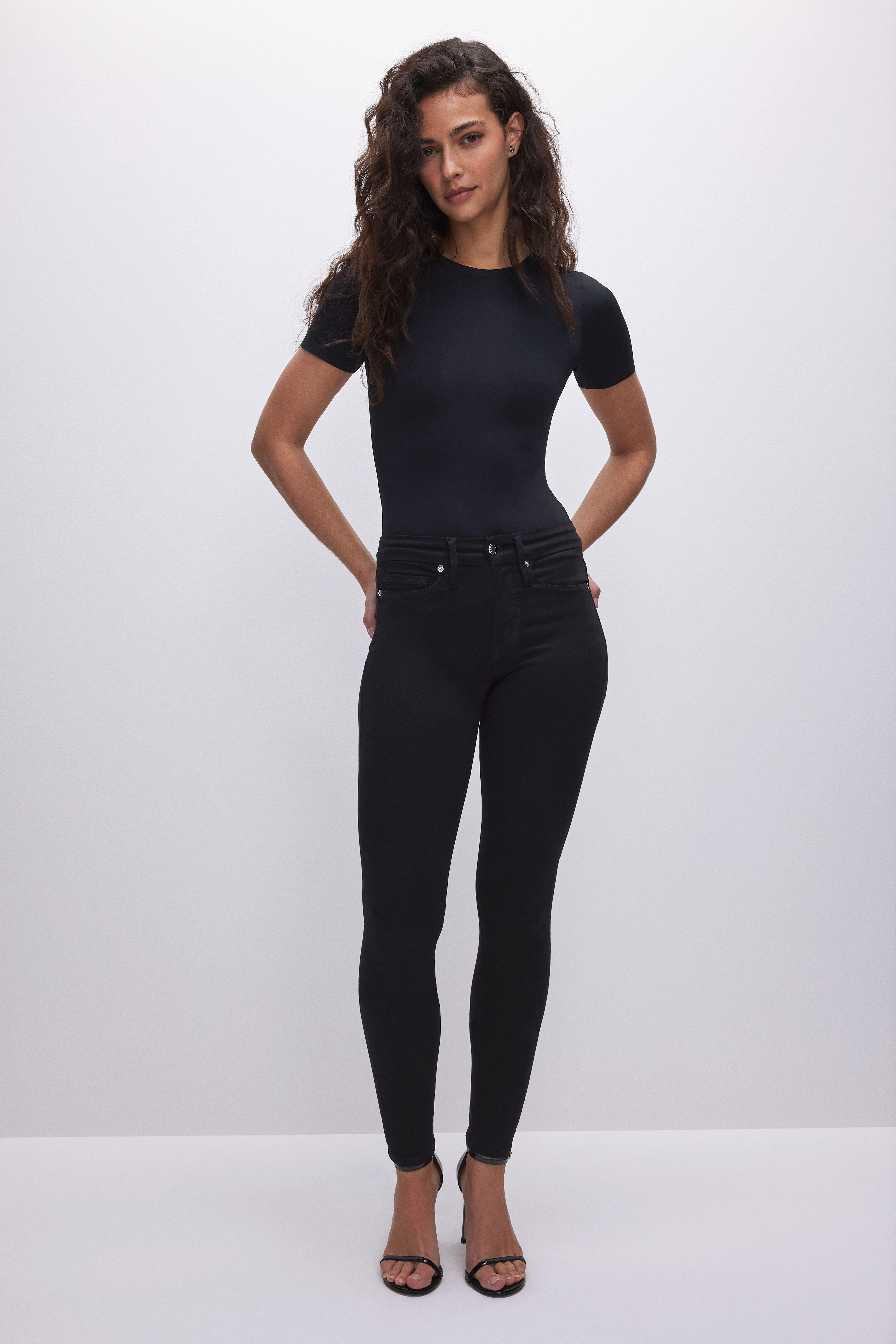 Styled with GOOD LEGS SKINNY JEANS | BLACK001