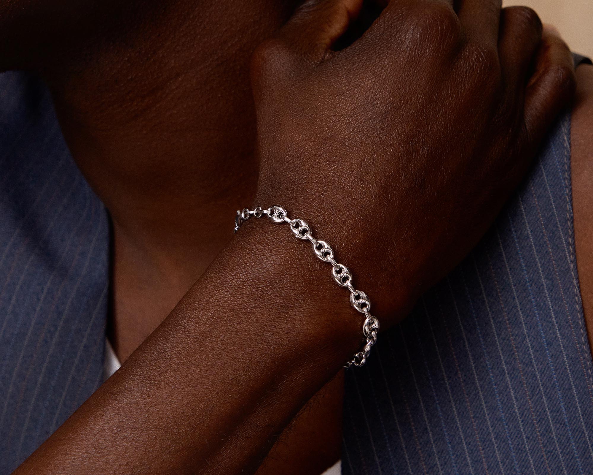The Puffed Mariner Gold Link Bracelet | Holden