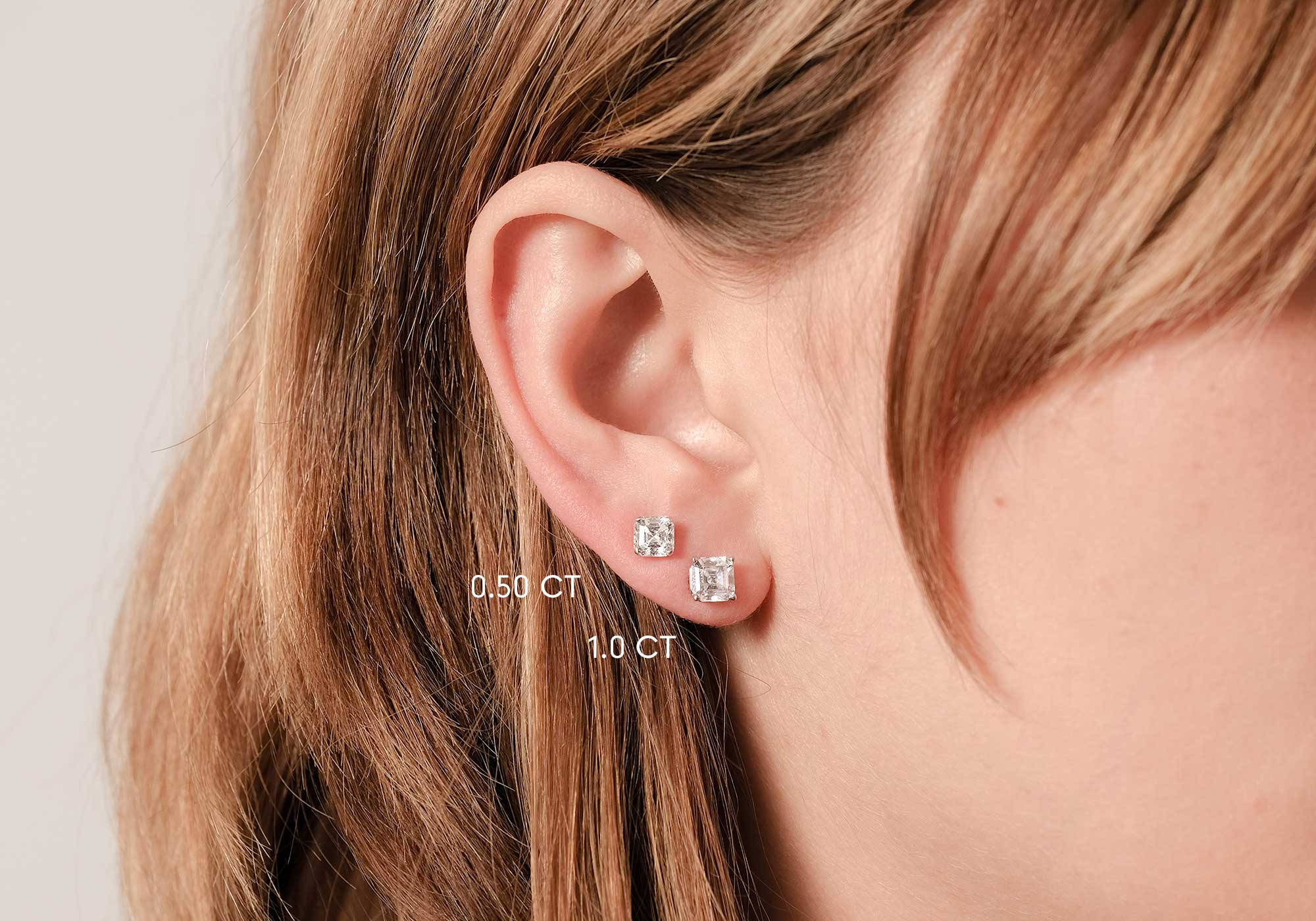 Holden Asscher Diamond Studs