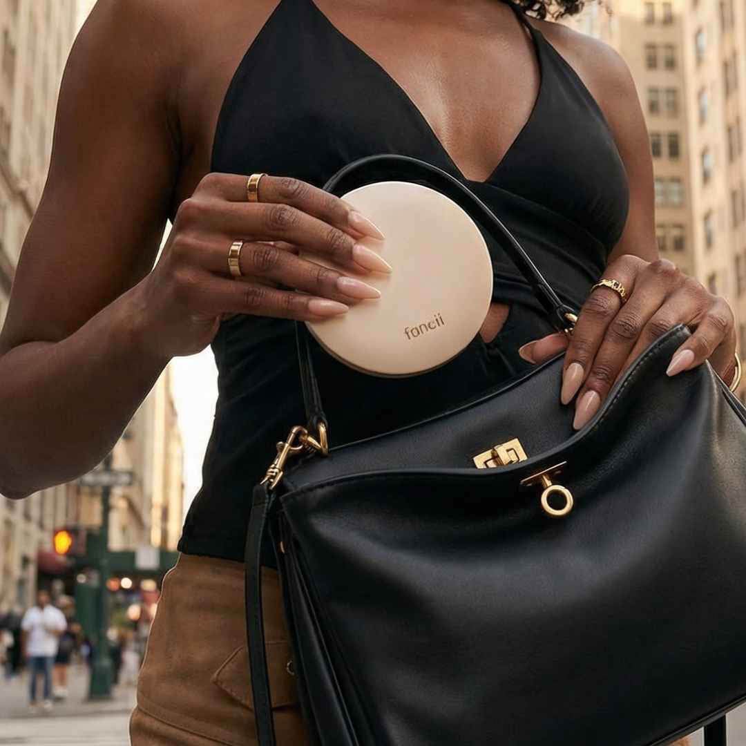 Mini Taylor in Lilac Bliss by Fancii & Co. easily slips into a pocket