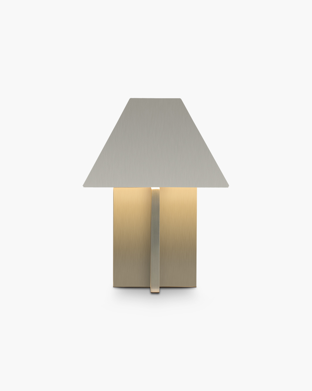 Zaha Brushed Steel Lamp