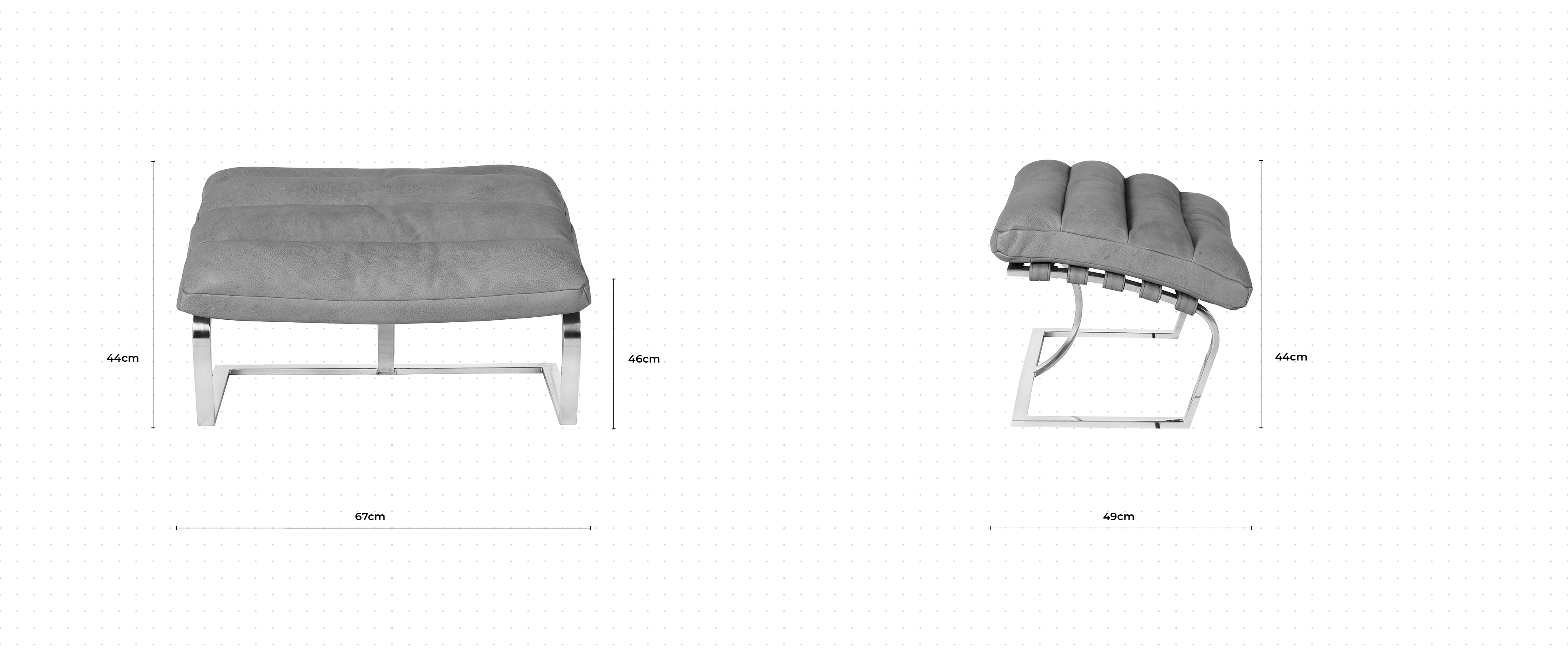Gormley Footstool dimensions