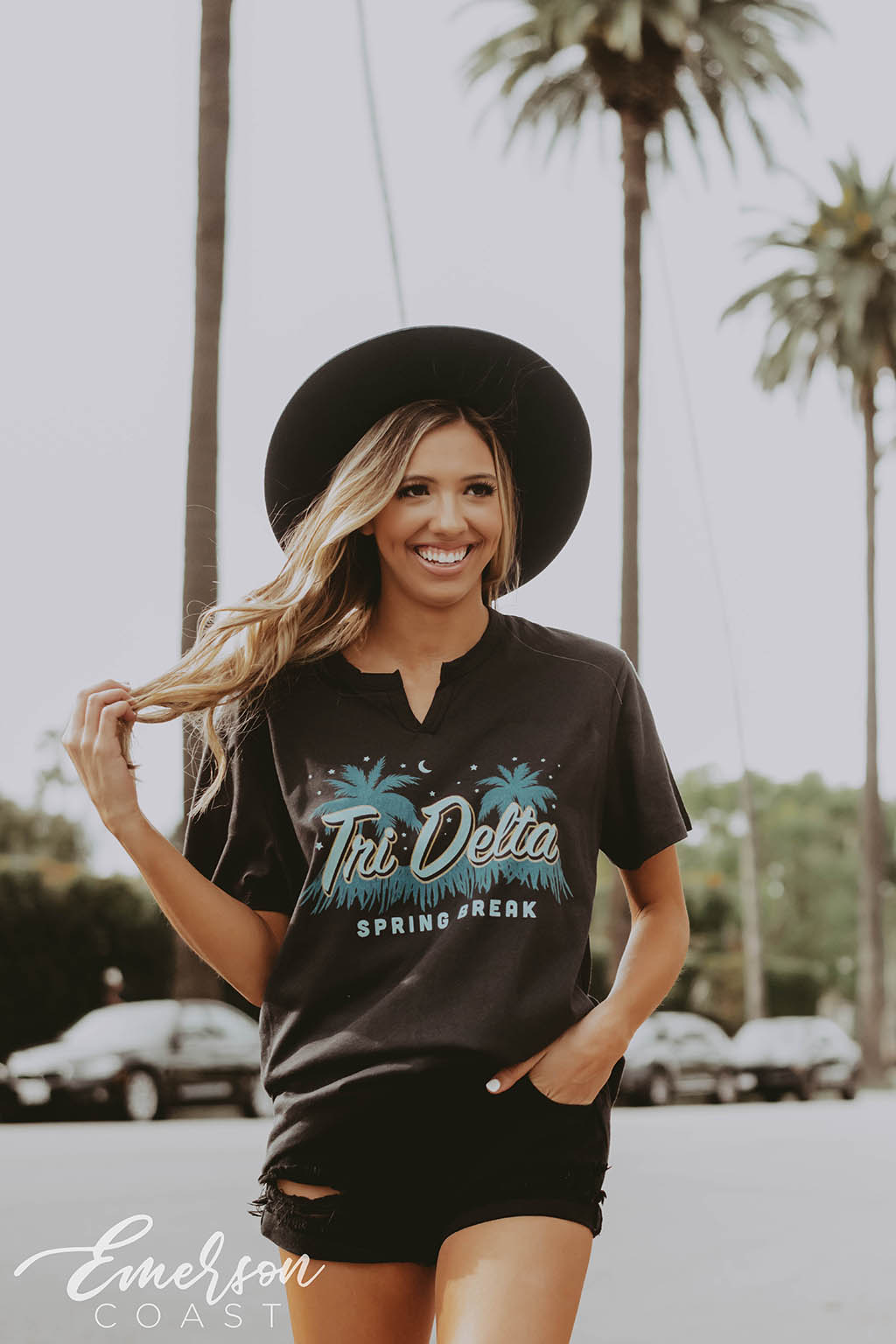 Alpha Phi Recruitment Notch Tee - Emerson Coast