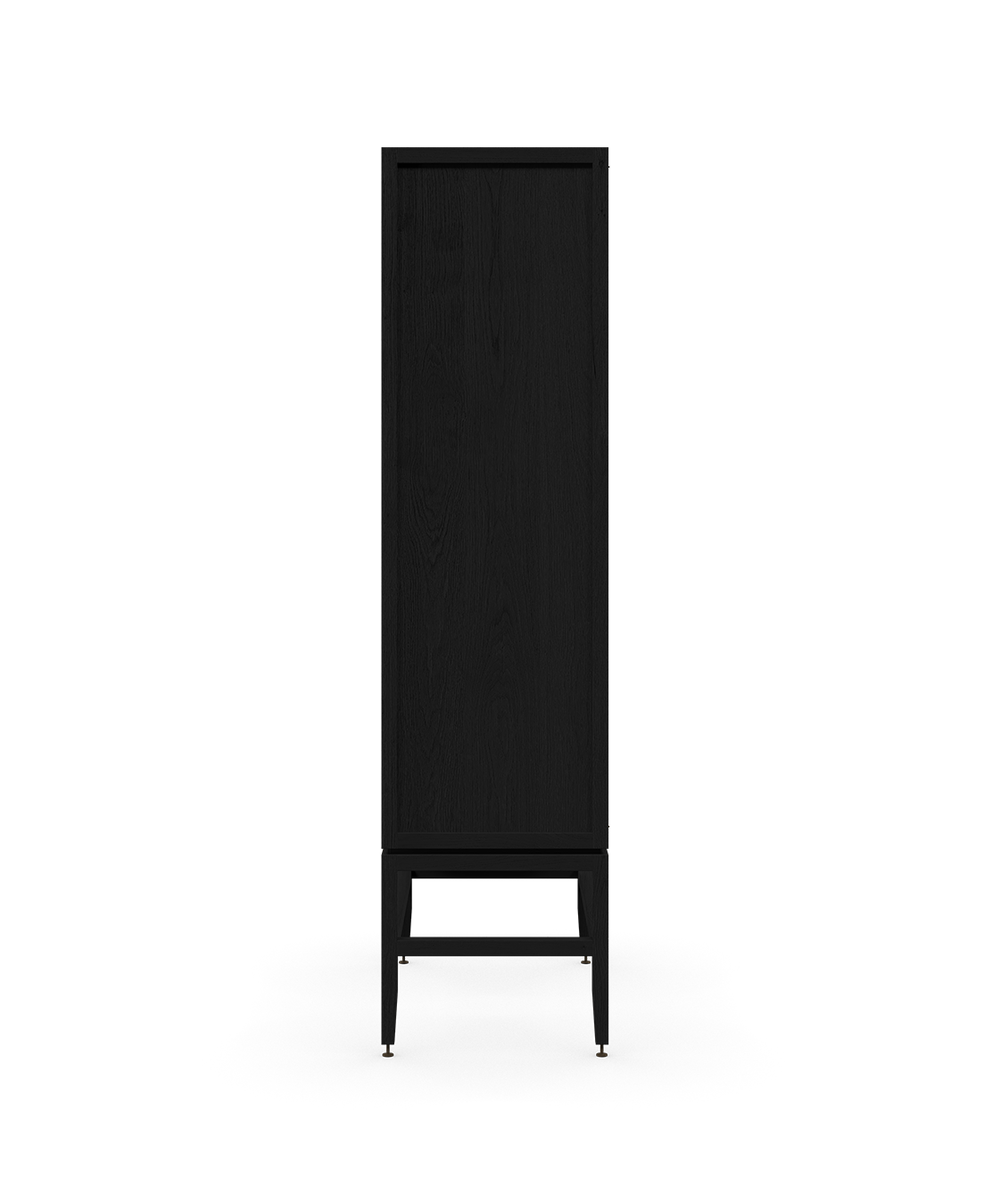 Armoire vaisselier Volitare 33 po chêne teint noir/noir