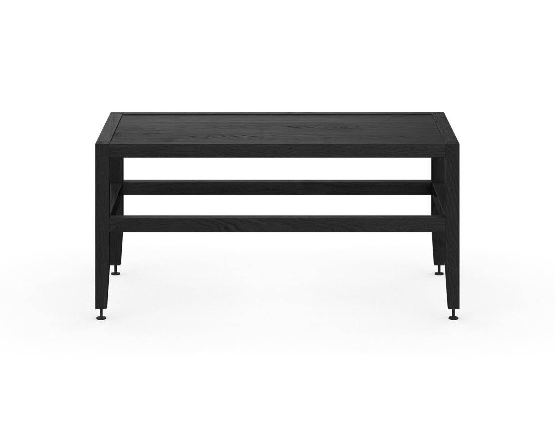 Coquo modular bench or low table in black stained oak, perfect for the kitchen, dining room, living room or entrance