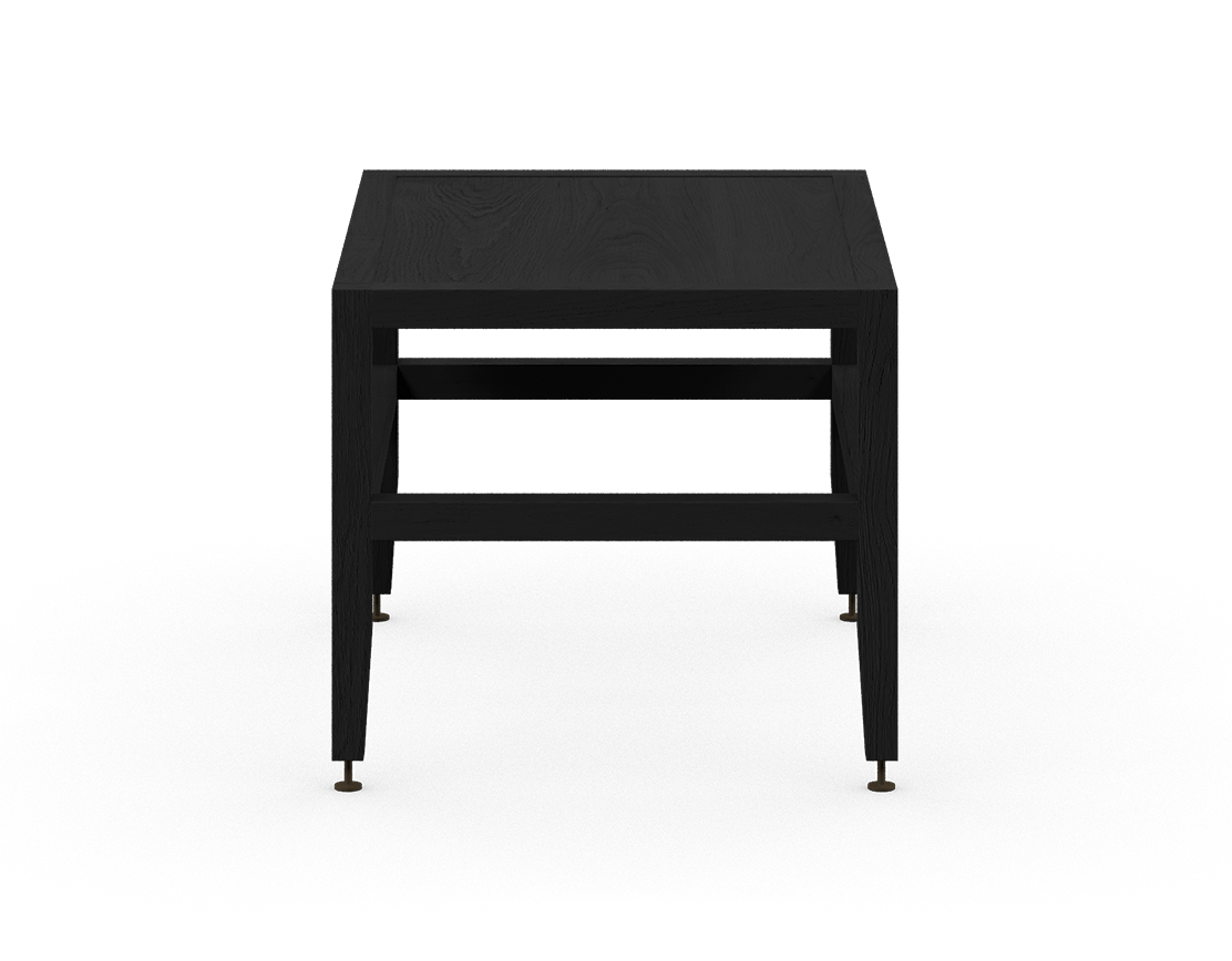 Coquo modular bench or low table in black stained oak, perfect for the kitchen, dining room, living room or entrance