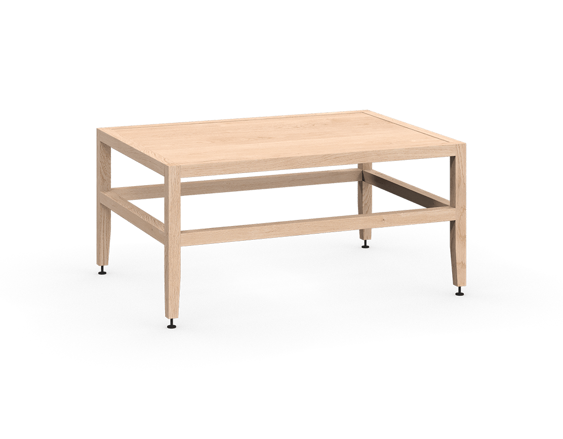 Base Volitare | Banc ou table basse chêne blanc bronze 33 24 16