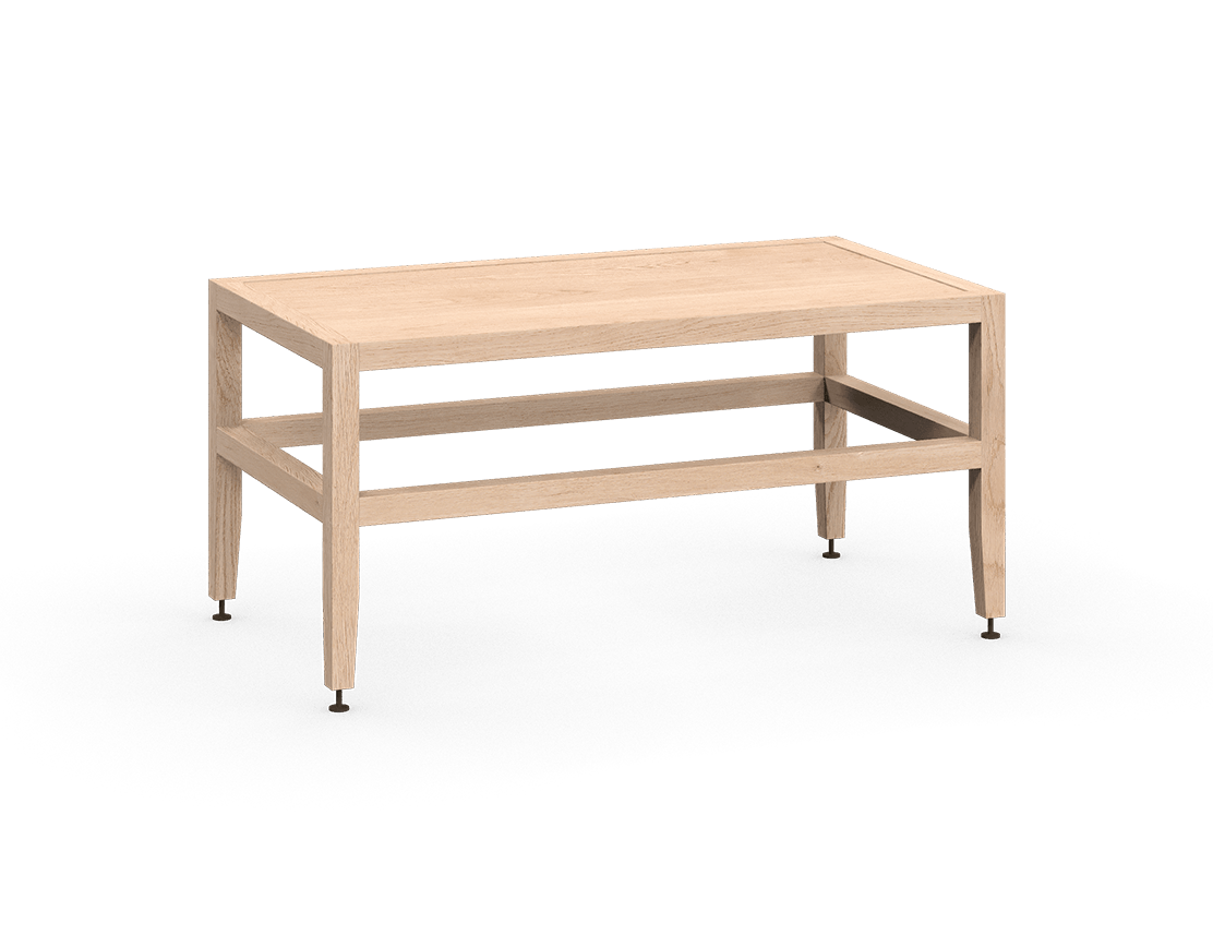 Coquo modular bench or low table in natural oak, perfect for the kitchen, dining room, living room or entrance.