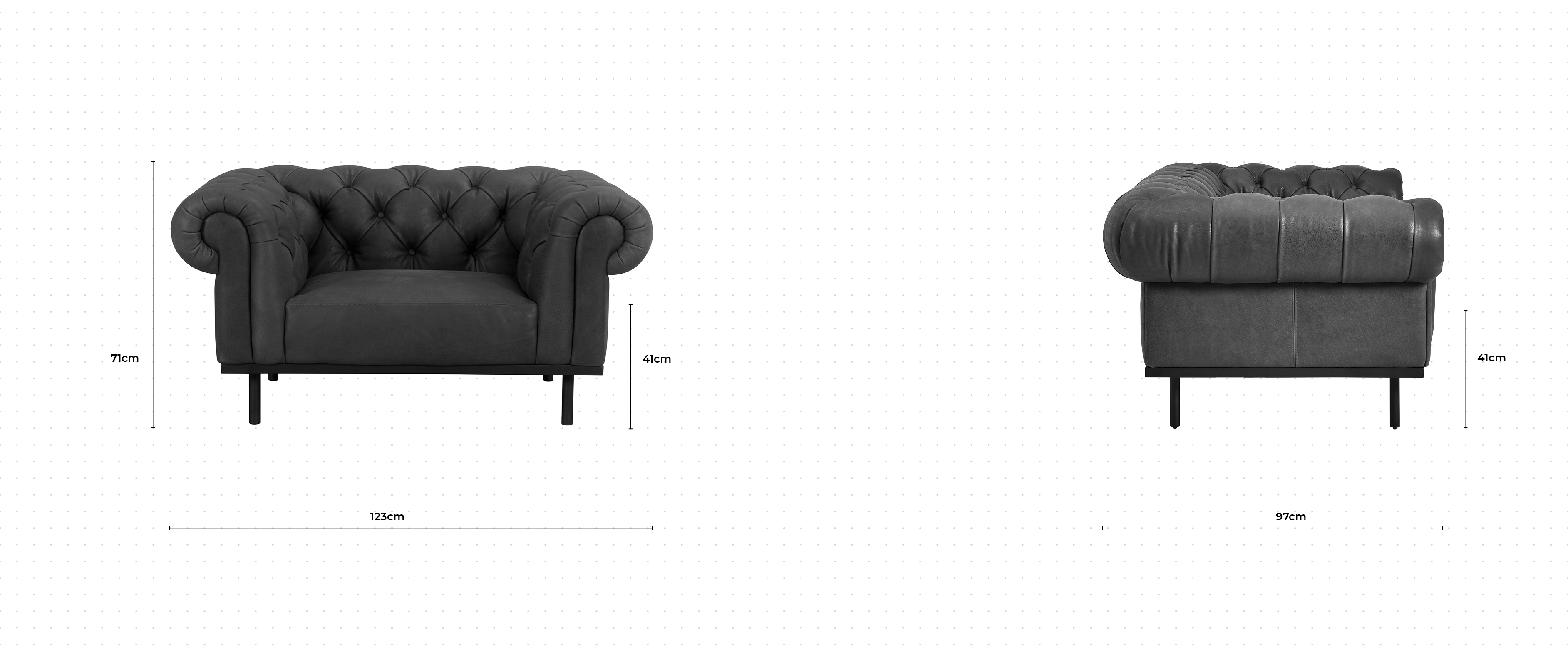 Parfait Armchair dimensions