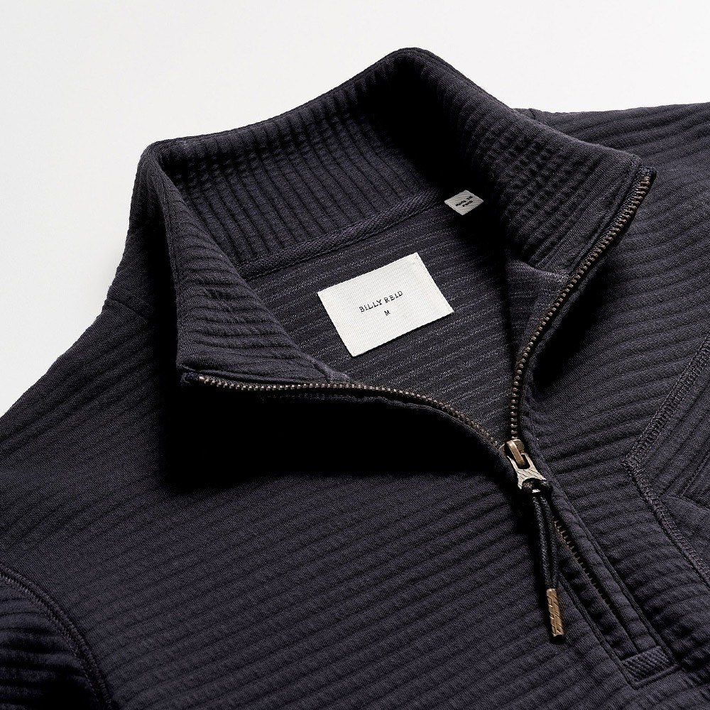 Quilted Half Zip Pullover with Chest Pocket | Billy Reid