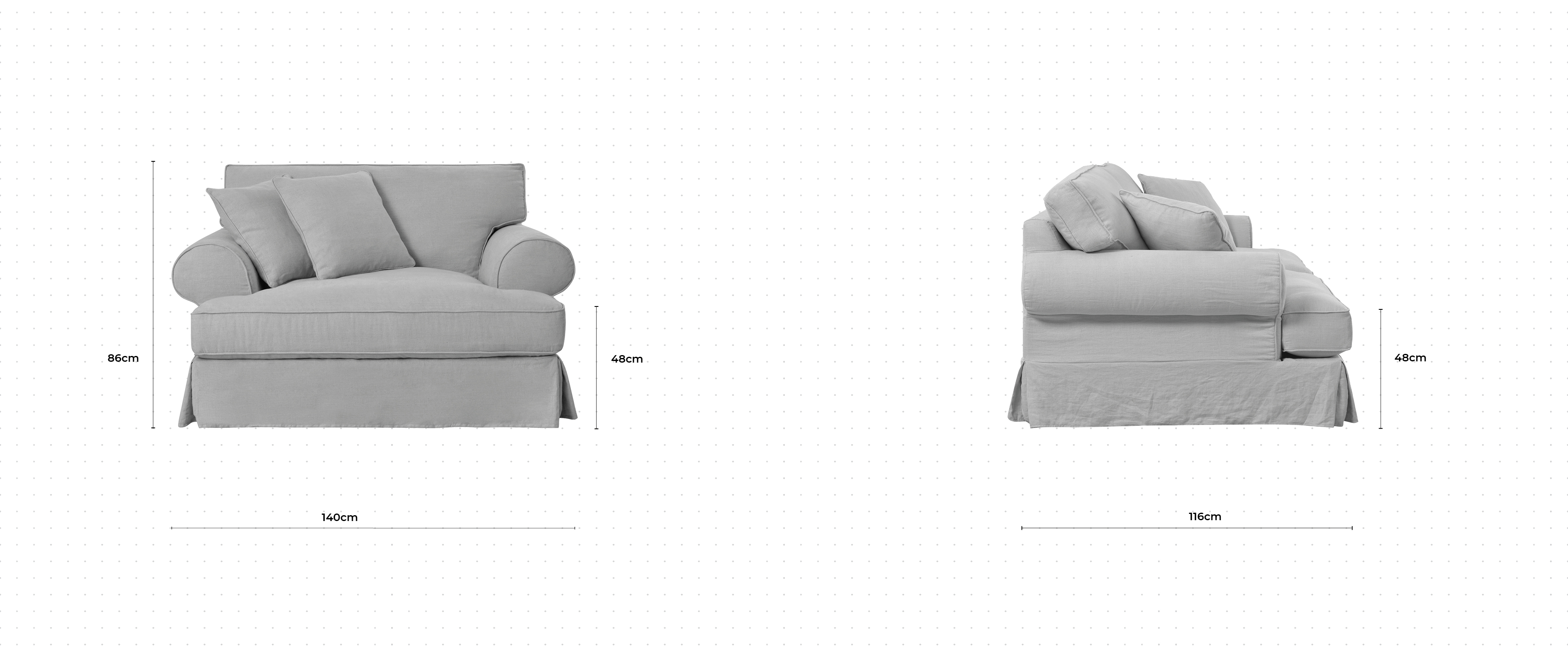 Sands Armchair dimensions