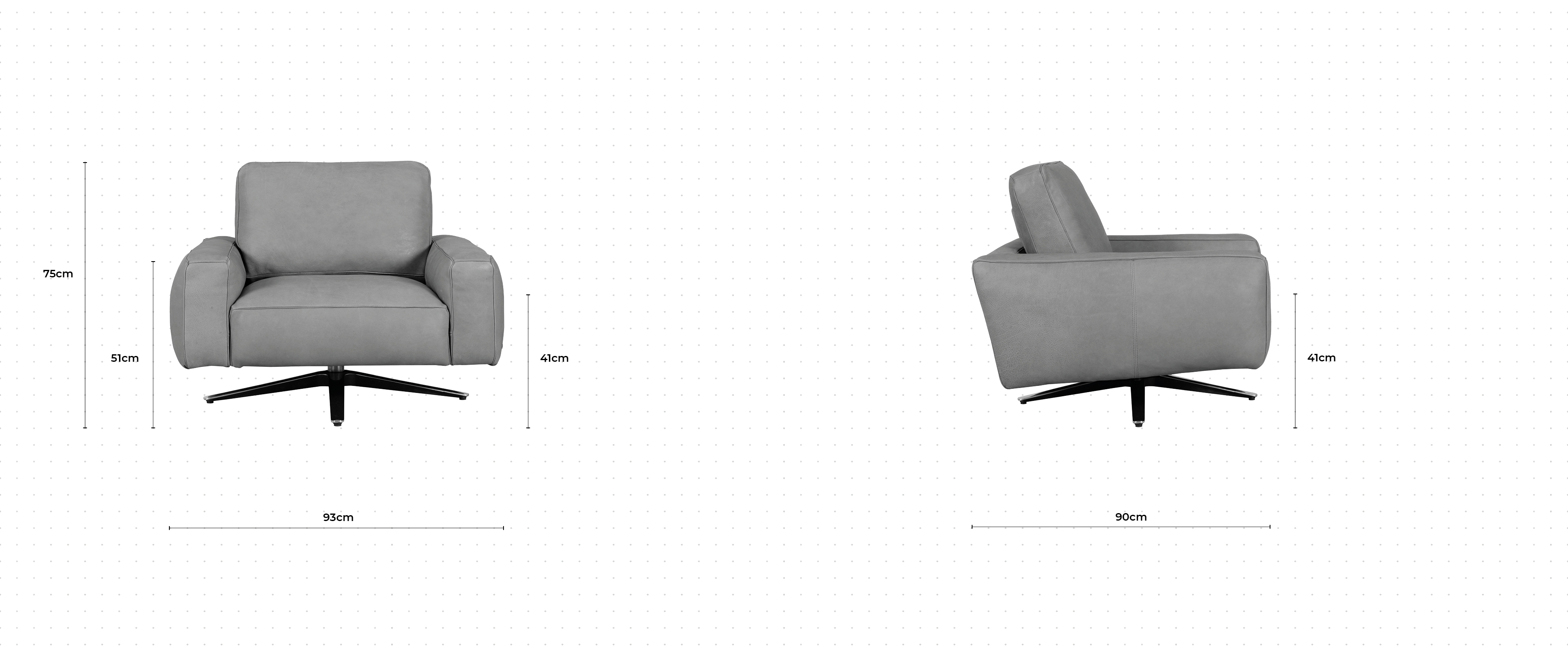 Truffle Chair dimensions