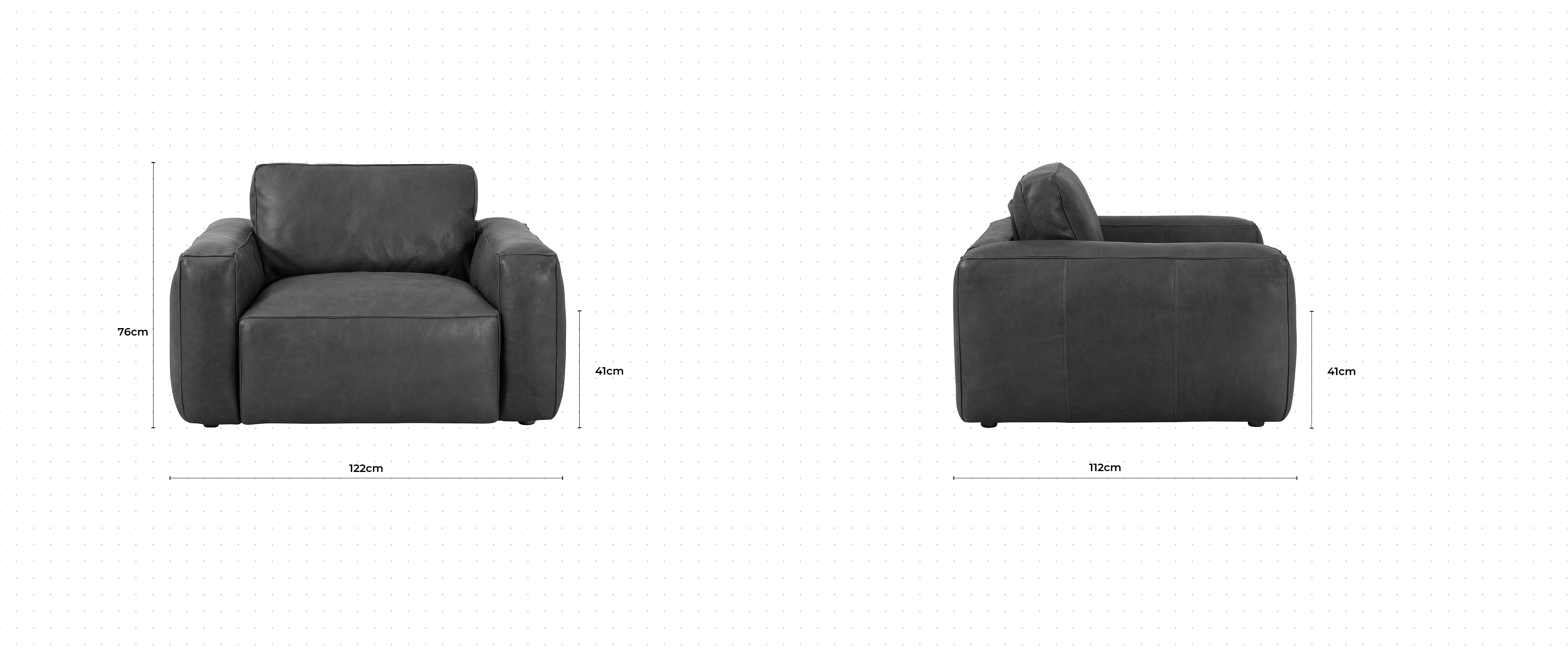 Truffle Armchair dimensions