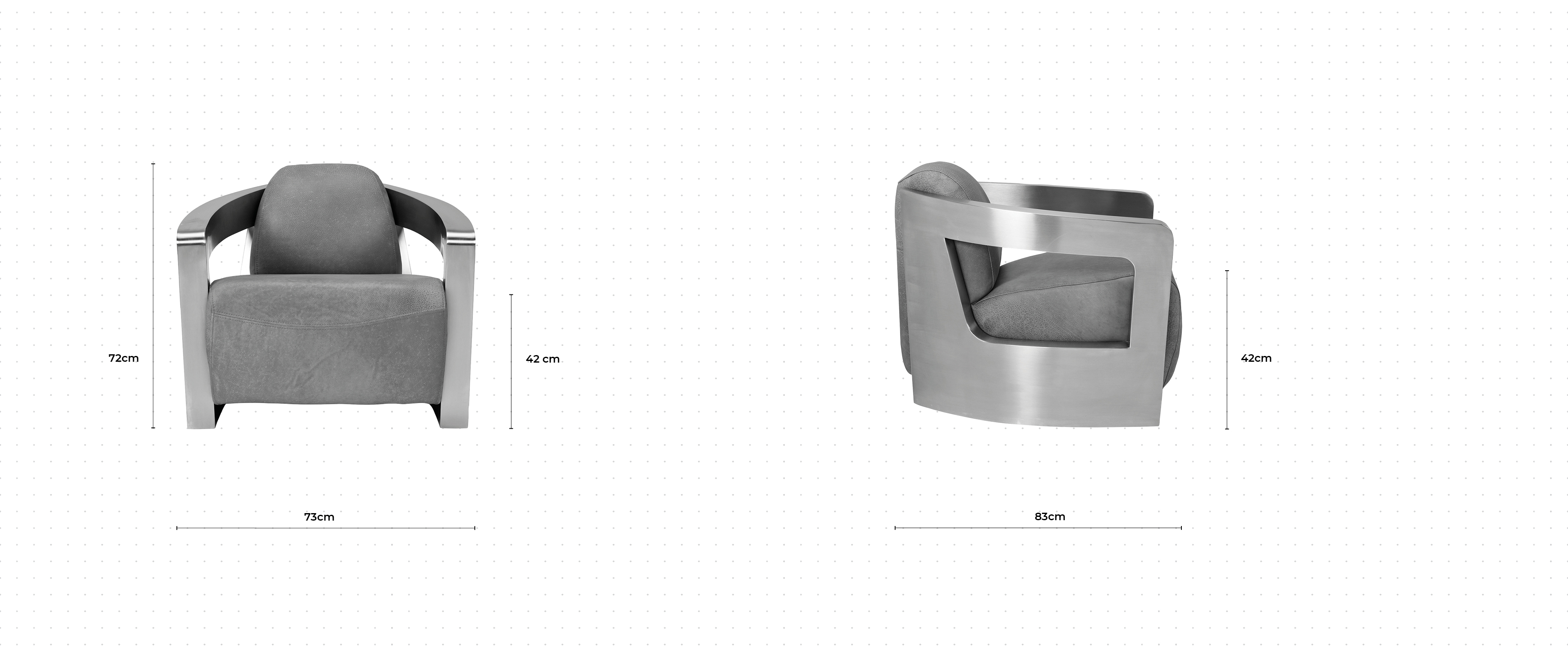 Tyson Armchair dimensions