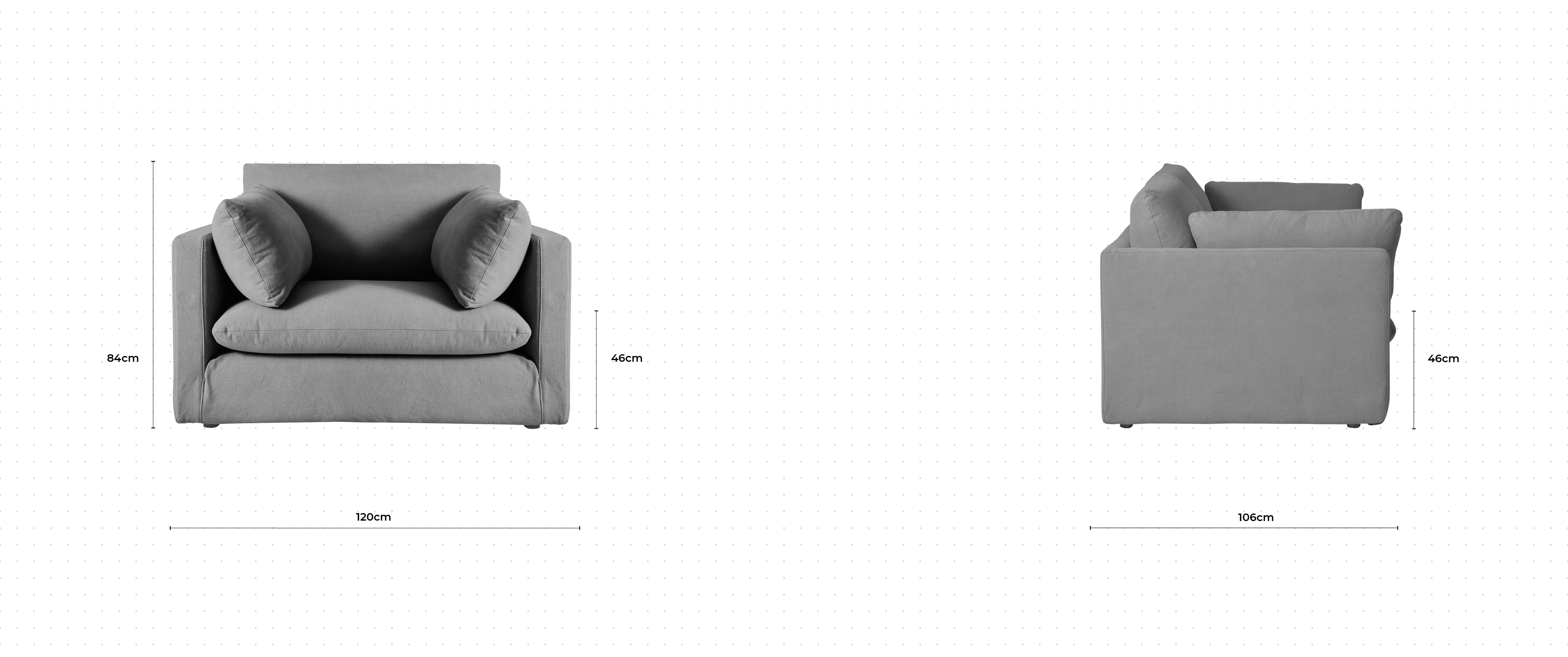 La Jola Armchair dimensions