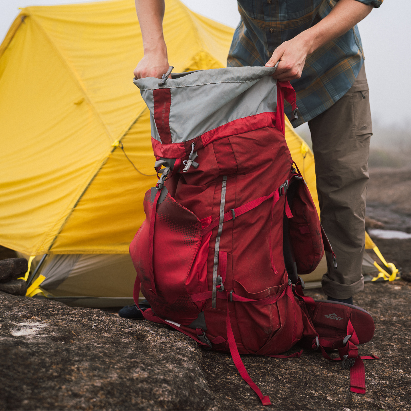 Escape 70L Canvas Backpack  Mont Adventure Equipment