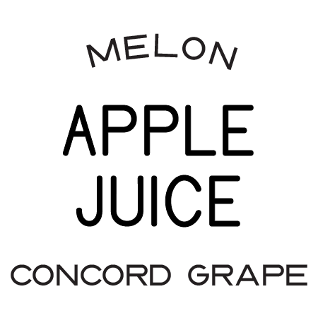 melon, apple juice, concord grape