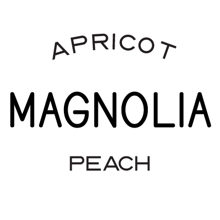 apricot, magnolia, peach