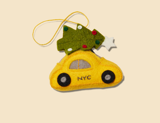NYC Taxi Holiday Ornament - Levain Bakery