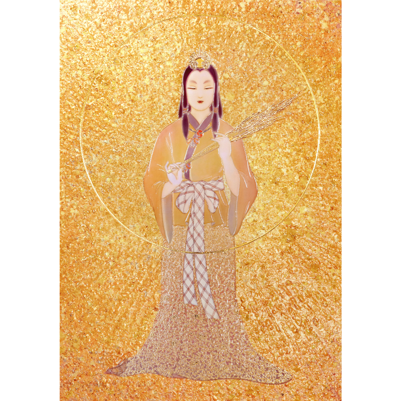 草場一壽 天照大御神 弥栄 (艶金盛り) 草場一壽 天照大御神 弥栄 (艶金盛り) Gloss gold special print