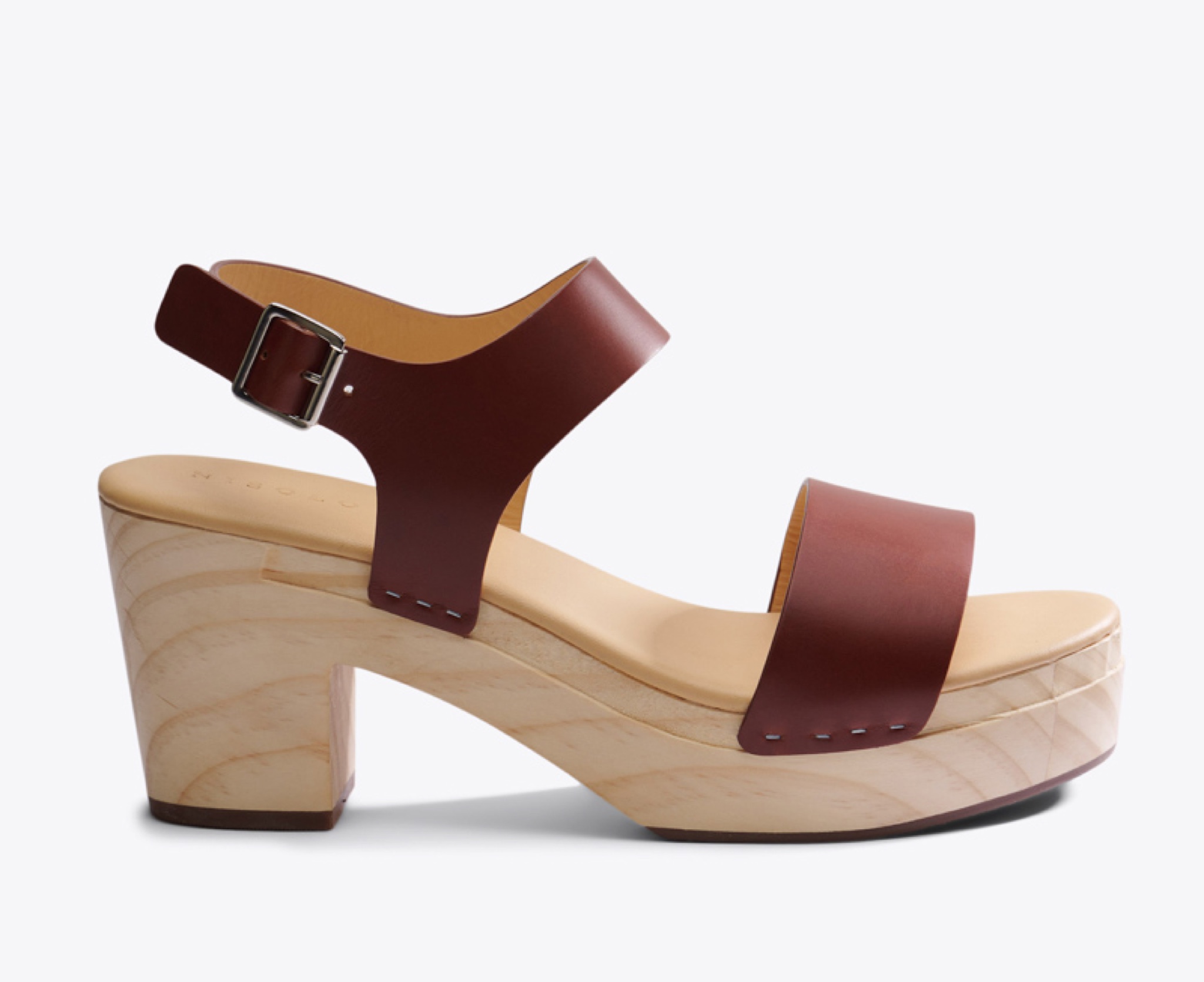 Nisolo All-Day Open Toe Clog Brandy - Every Nisolo product is built on the foundation of comfort, function, and design. 