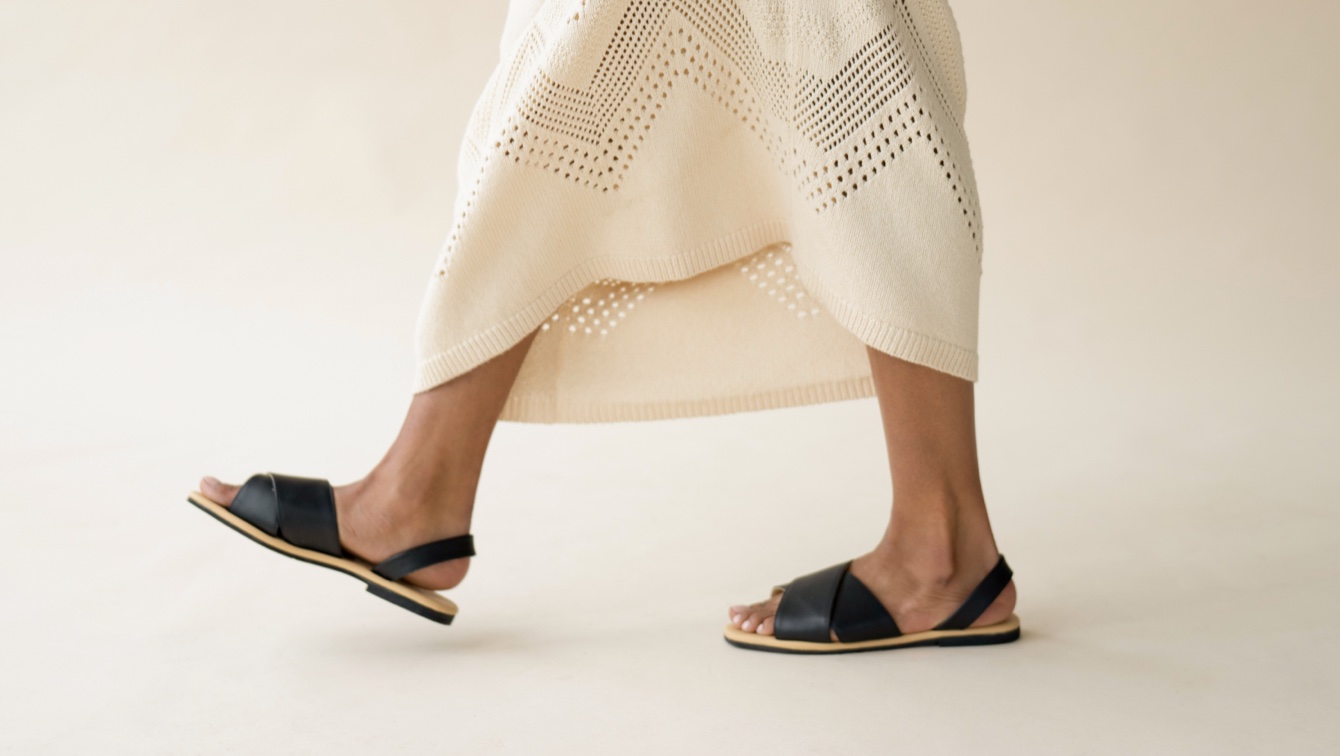 Nisolo All-Day Cross Strap Sandal Black