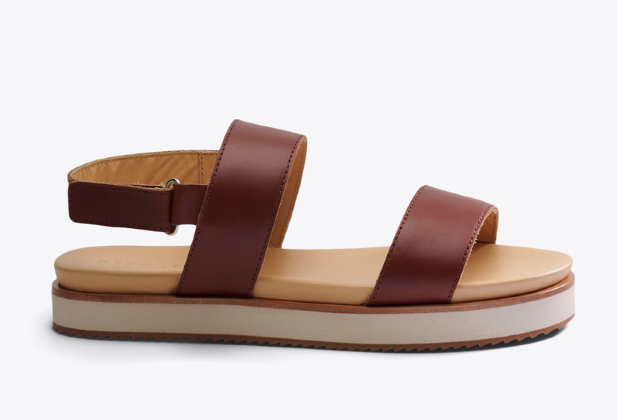 Nisolo Go-To Flatform Sandal Brandy - Every Nisolo product is built on the foundation of comfort, function, and design. 