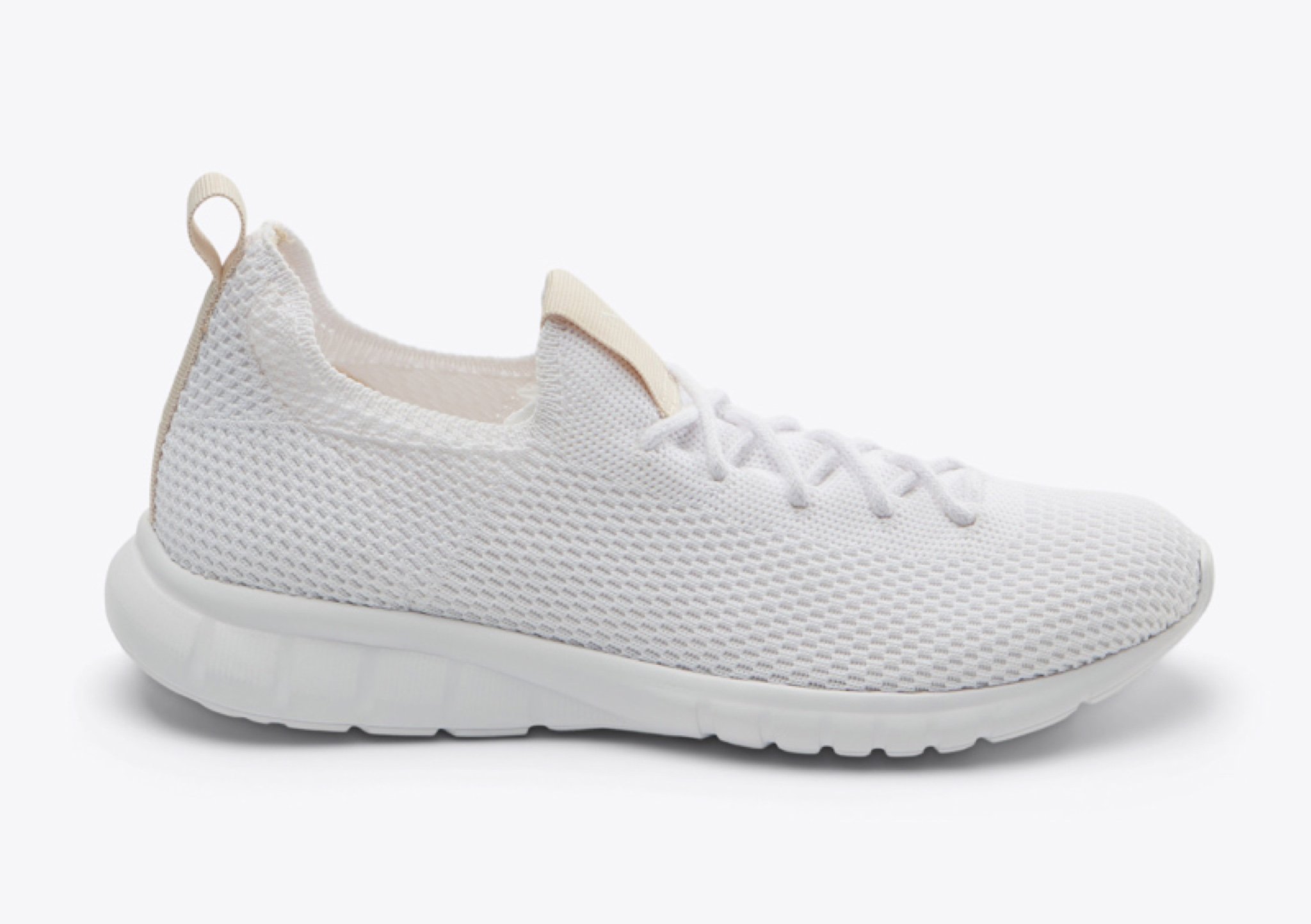 Nisolo Women's Athleisure Eco-Knit Sneaker White - Every Nisolo product is built on the foundation of comfort, function, and design. 