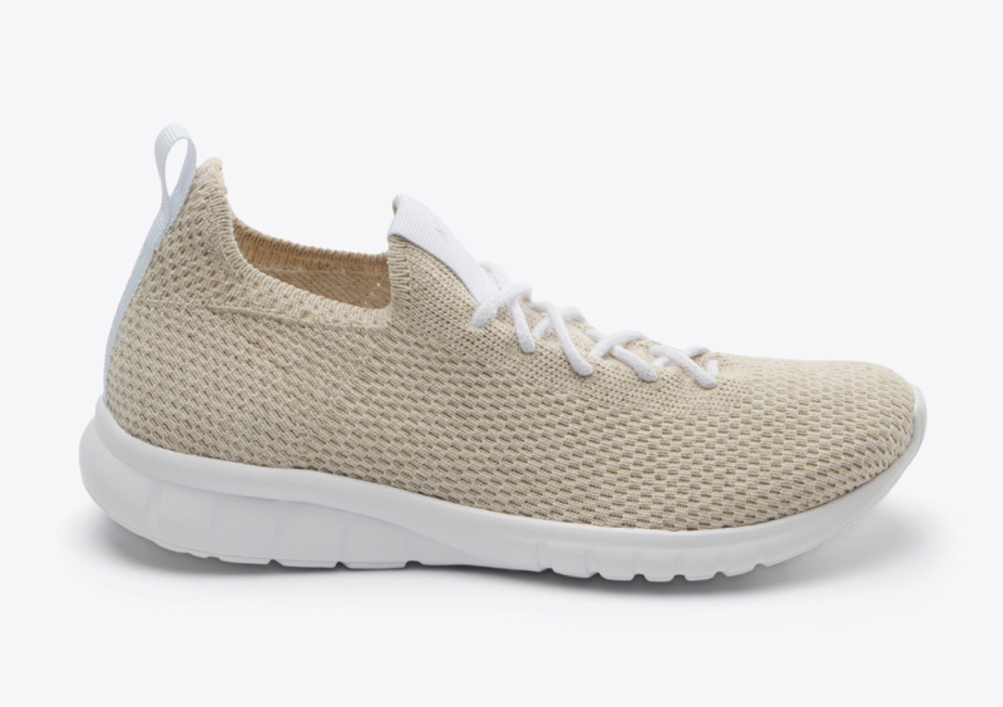 Nisolo Women's Athleisure Eco-Knit Sneaker Linen - Every Nisolo product is built on the foundation of comfort, function, and design. 
