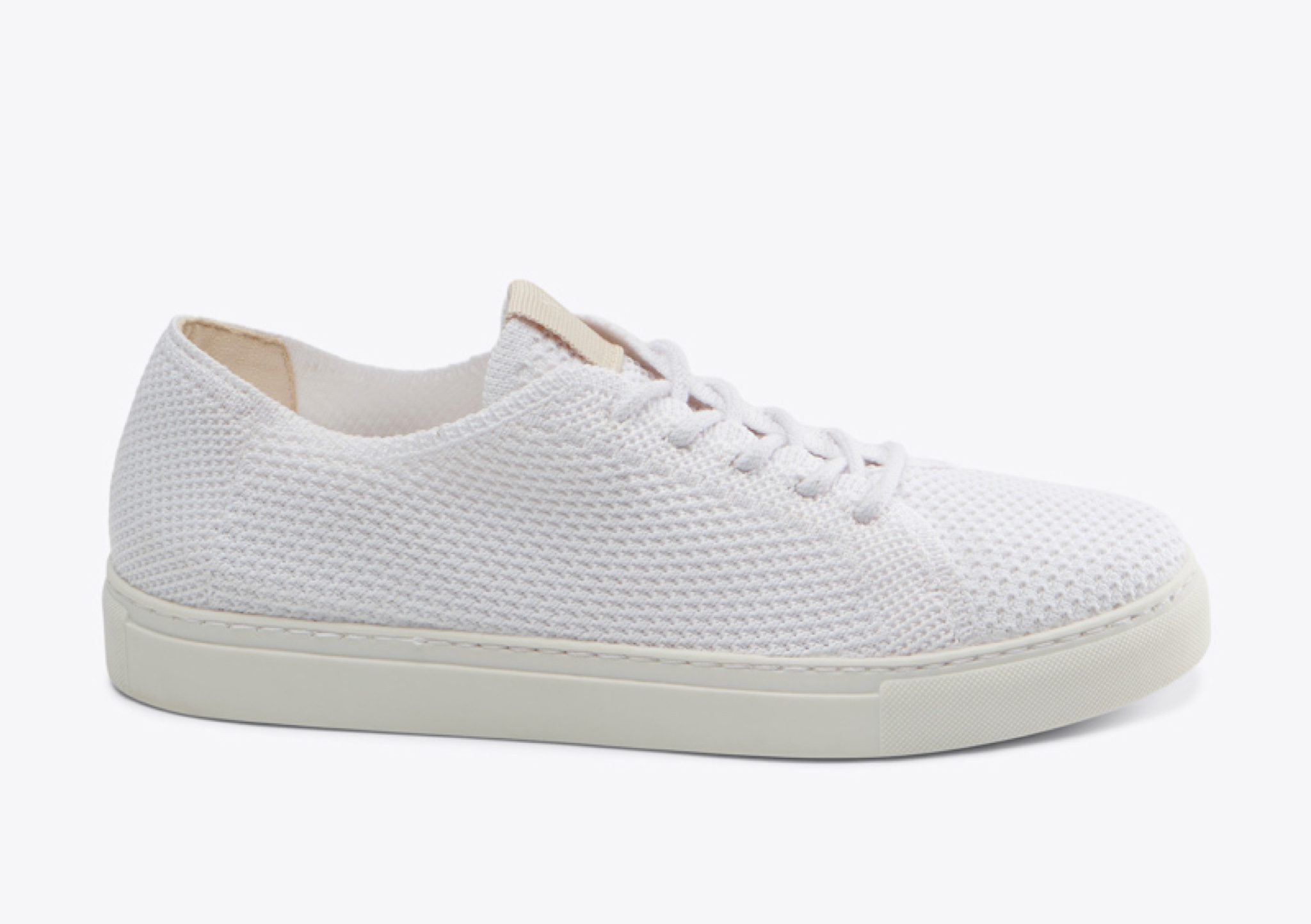 Nisolo Women's Go-To Eco-Knit Sneaker White - Every Nisolo product is built on the foundation of comfort, function, and design. 