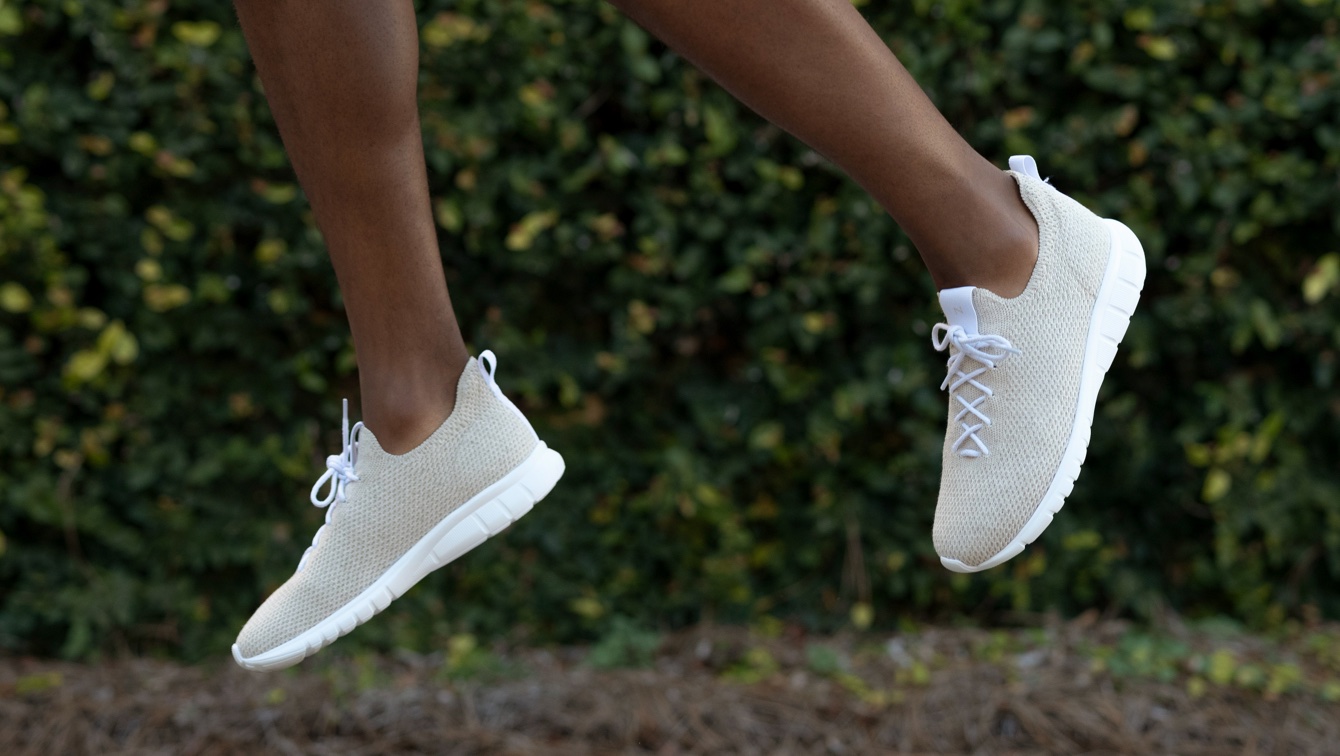 Nisolo Men's All-Day Eco-Knit Sneaker Linen